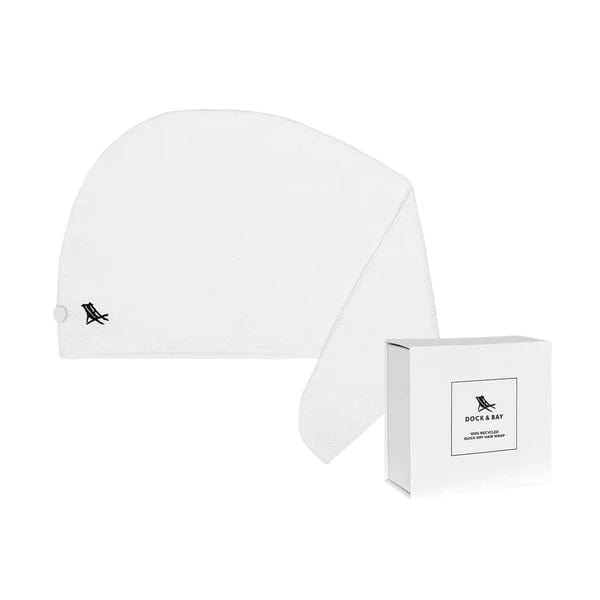 Dock & Bay Hair Wraps - Classic Waffle - Crystal White