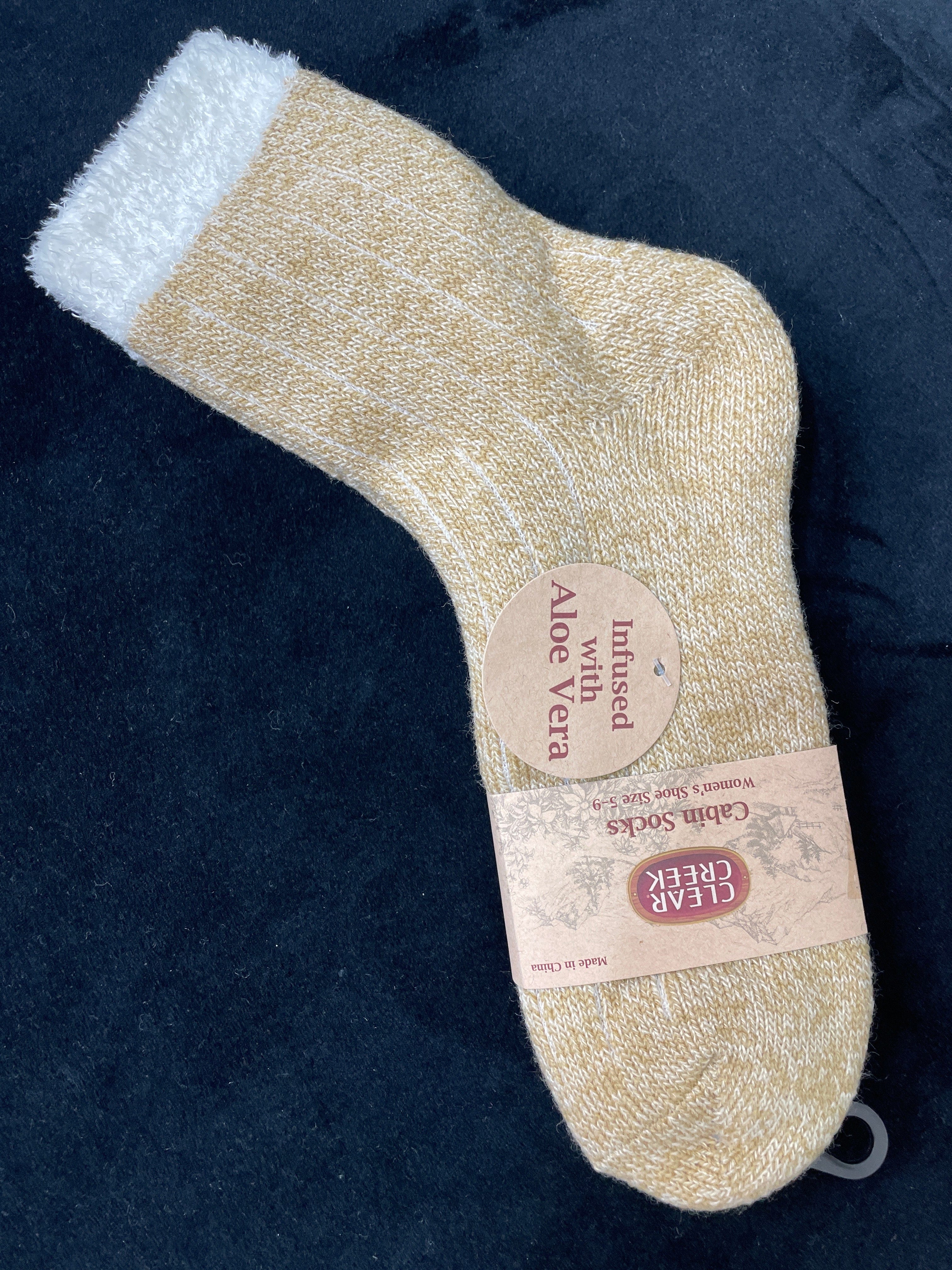Tan Aloe Cabin Sock