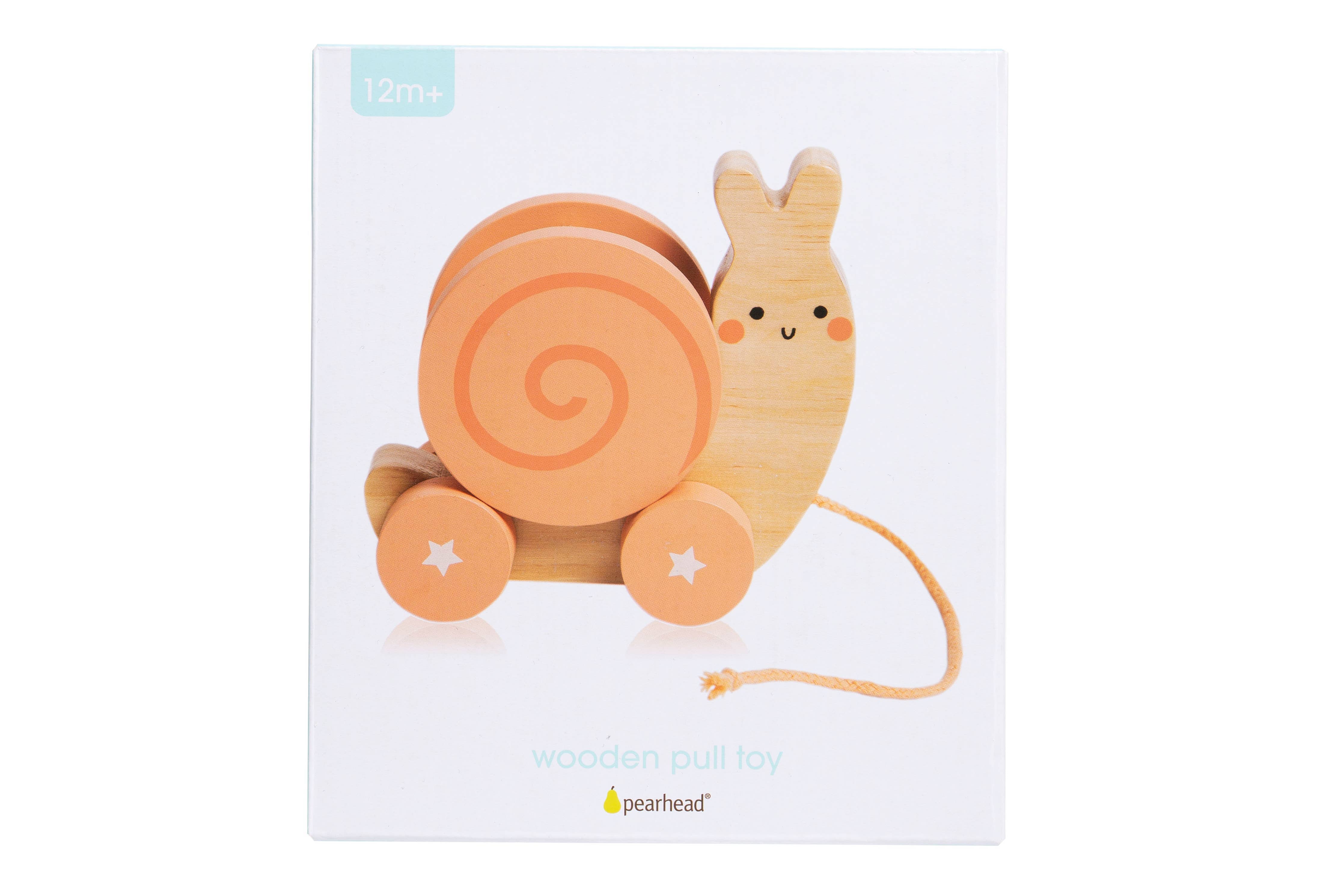 Snail Wooden Pull Toy, Developmental Toys, Nursery Decor