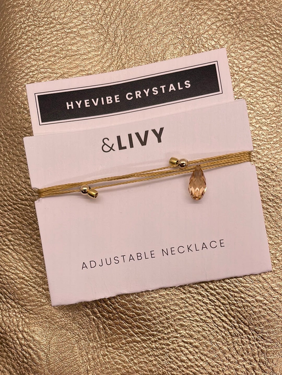 Hyevibe Crystal Slider - Gold Shade on Gold