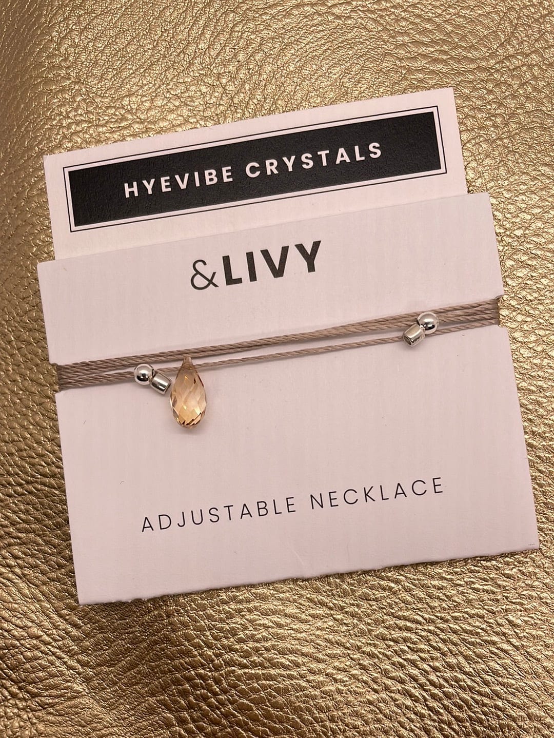 Hyevibe Crystal Slider - Gold Shade on Silver
