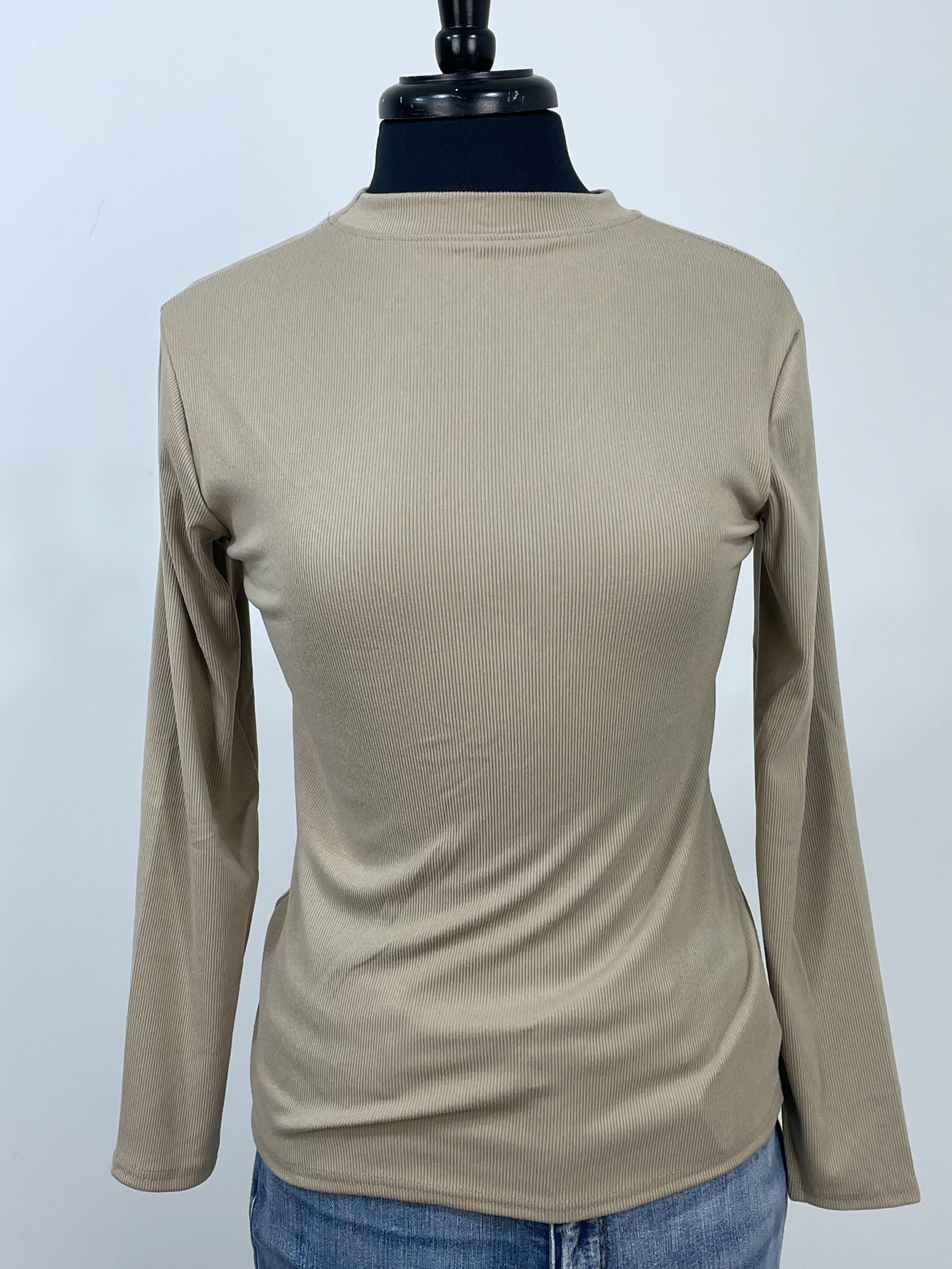 Khaki Long Sleeve Top