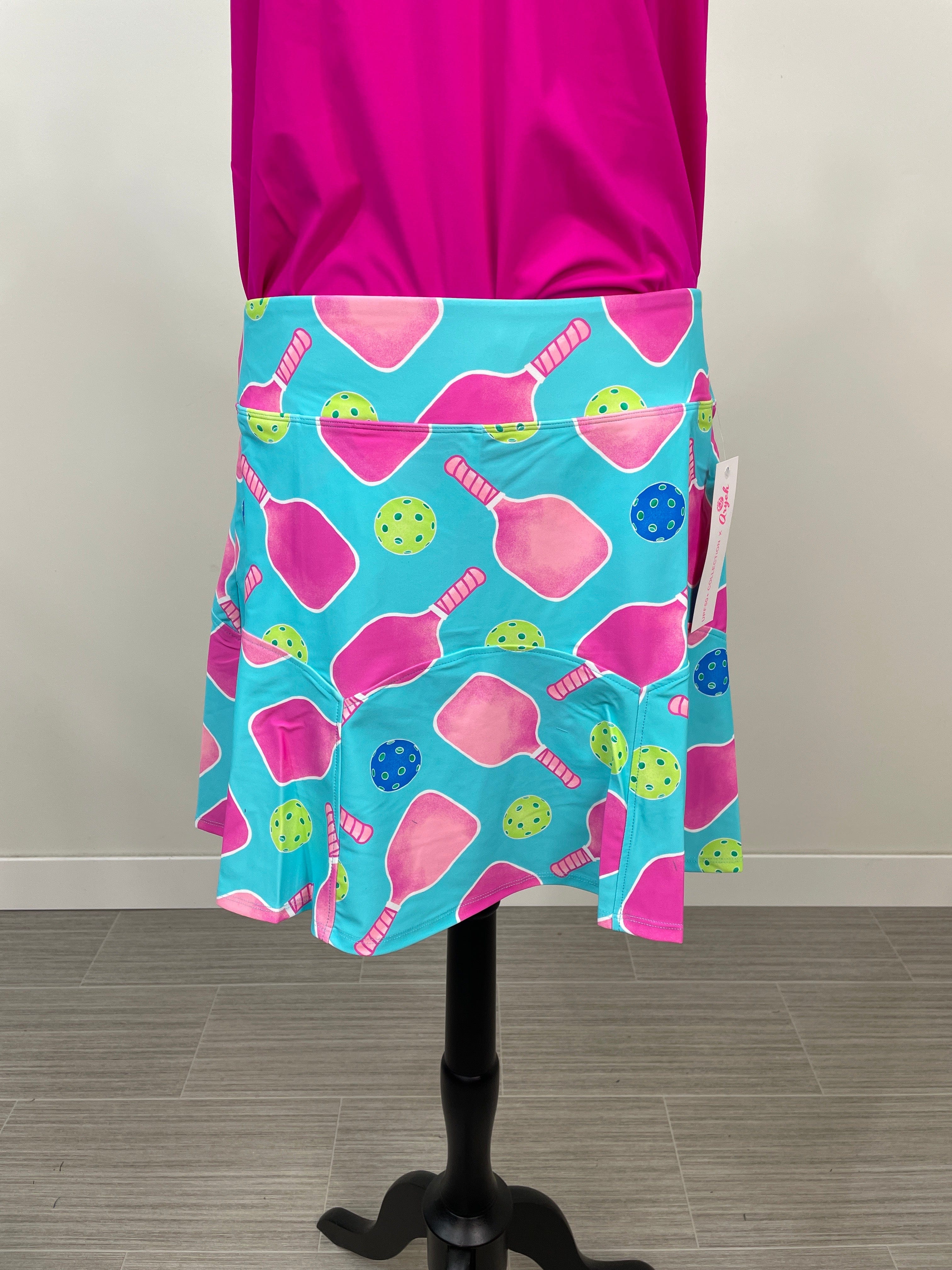 Sky Blue Rosario A-Line Pickleball Skort