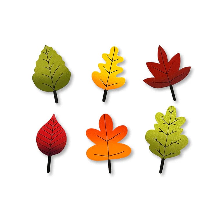 Autumn Leaves S/6 Multi Colored