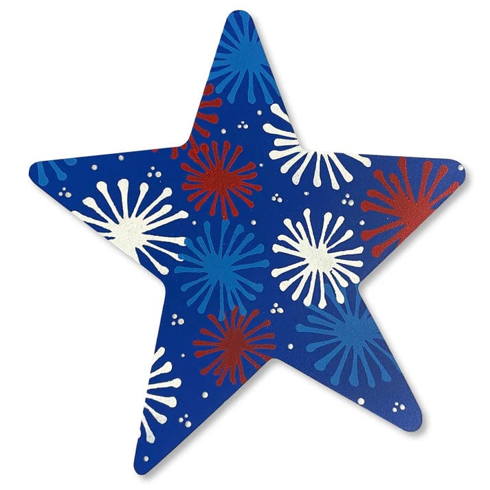 Blue Patriotic Star Magnetic Art Pop