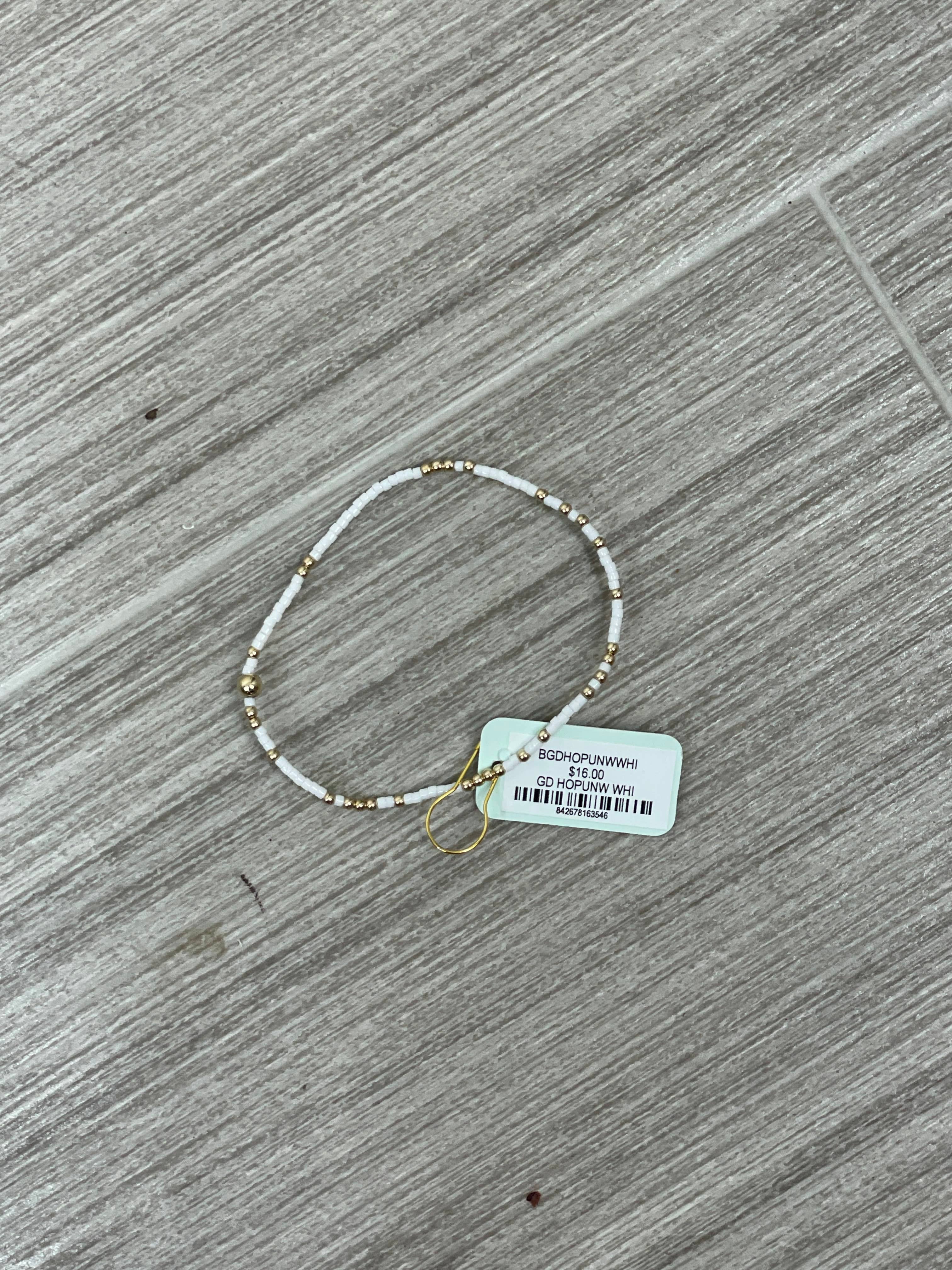 Gameday Hope Unwritten Bracelet - White