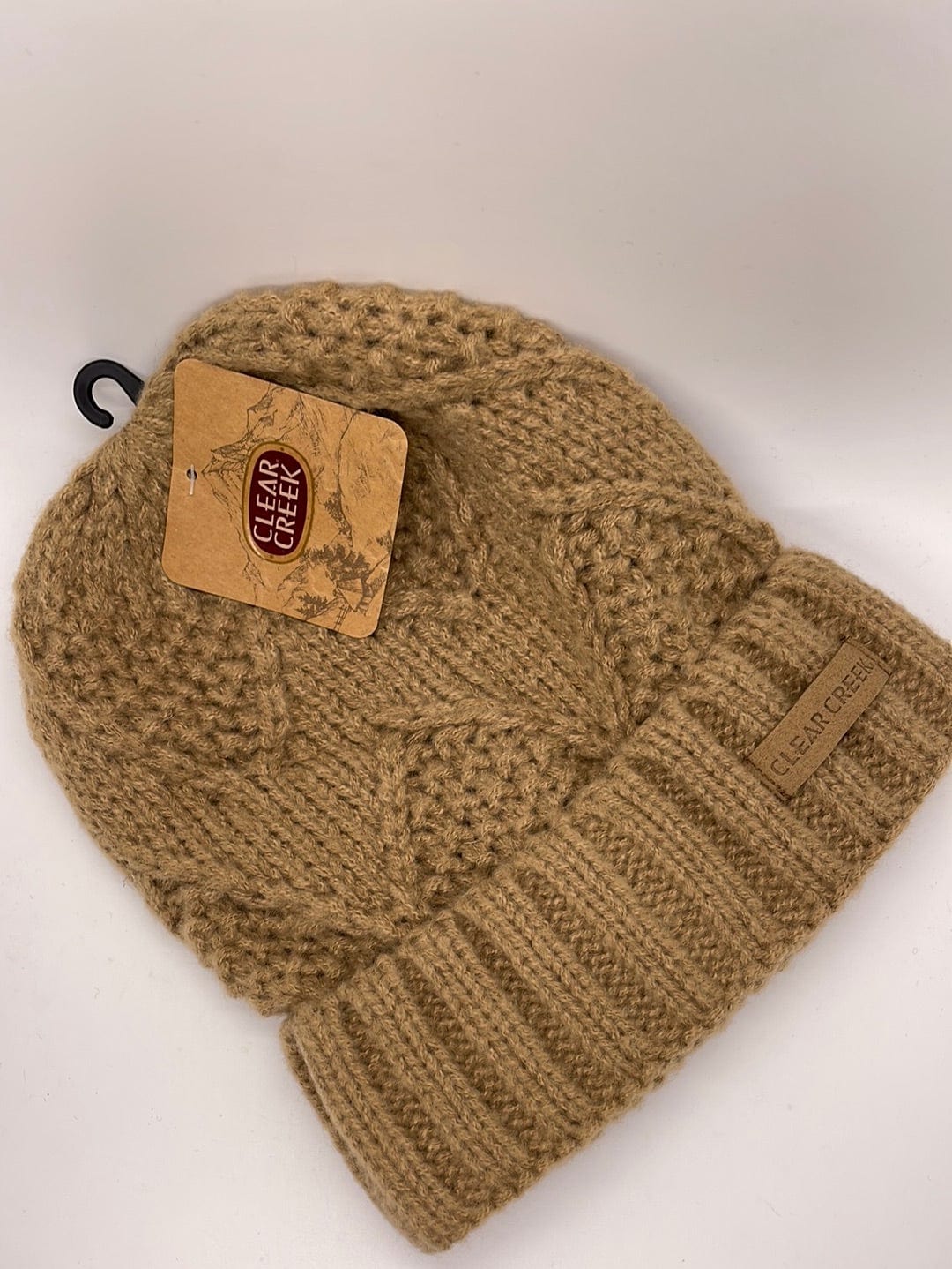 CC Tan Women's Cuffed Cable Stitch Hat