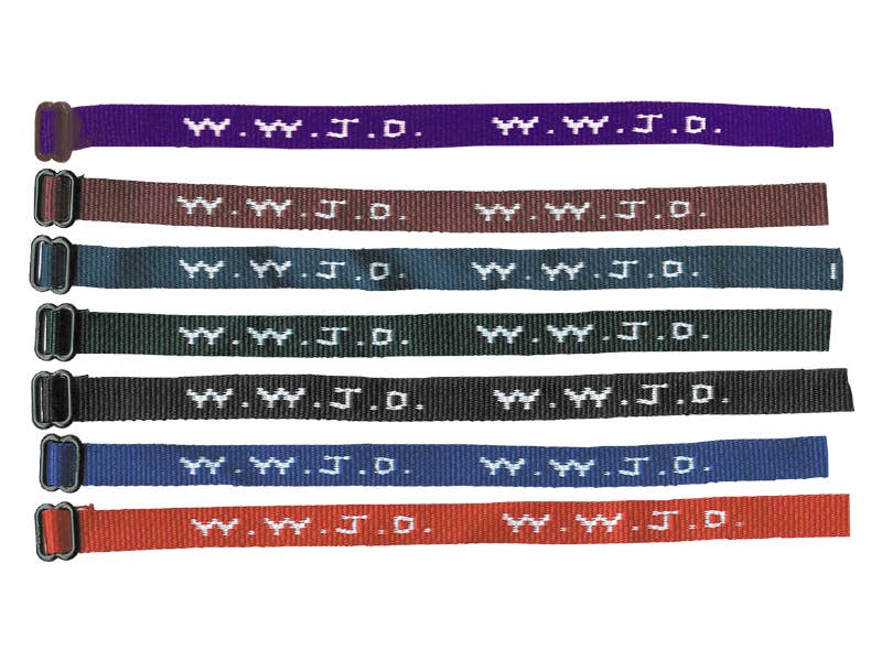 Bracelet Woven WWJD Assorted Colors