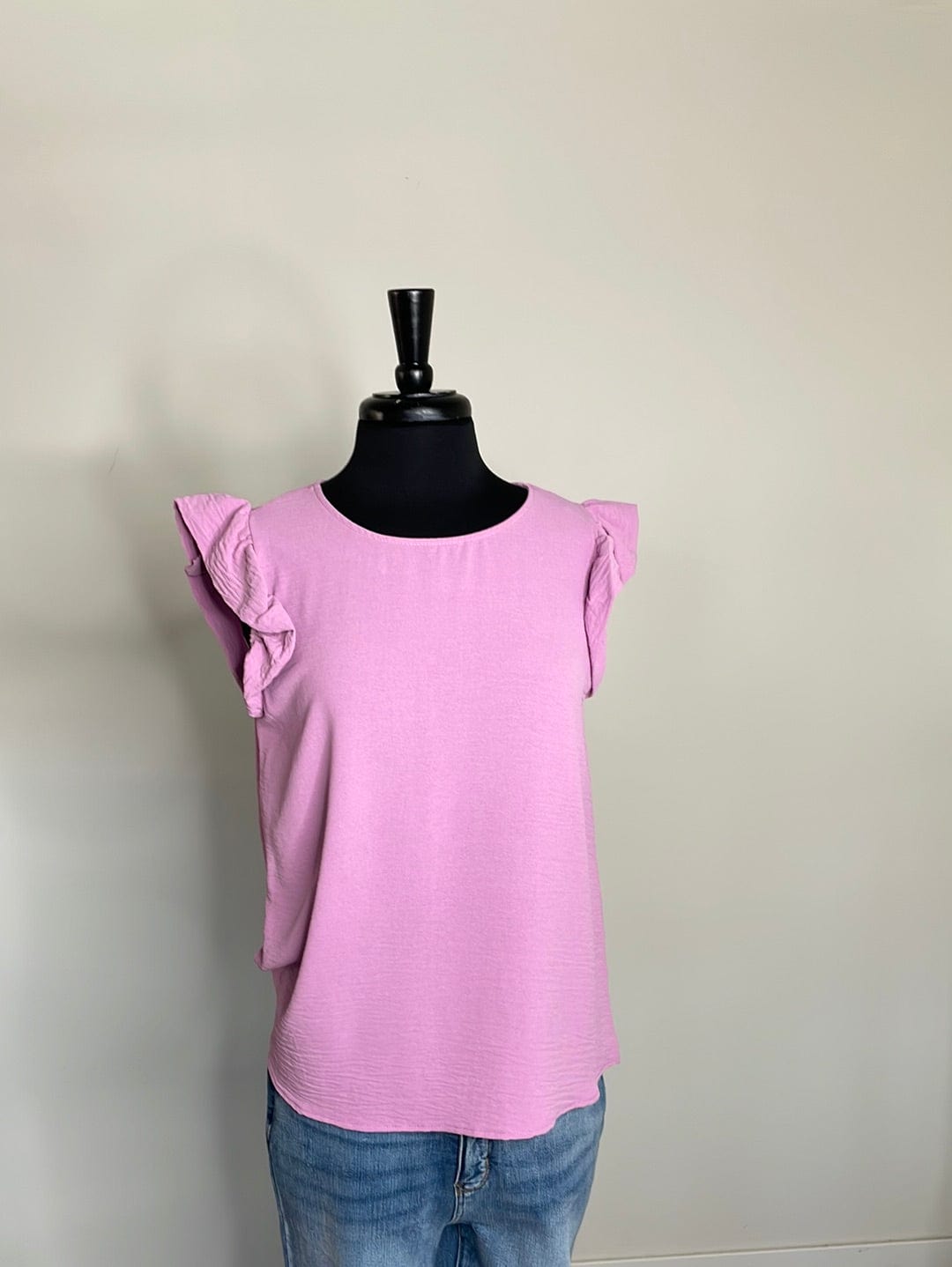 Lilac Maria Ruffle Sleeve Blouse