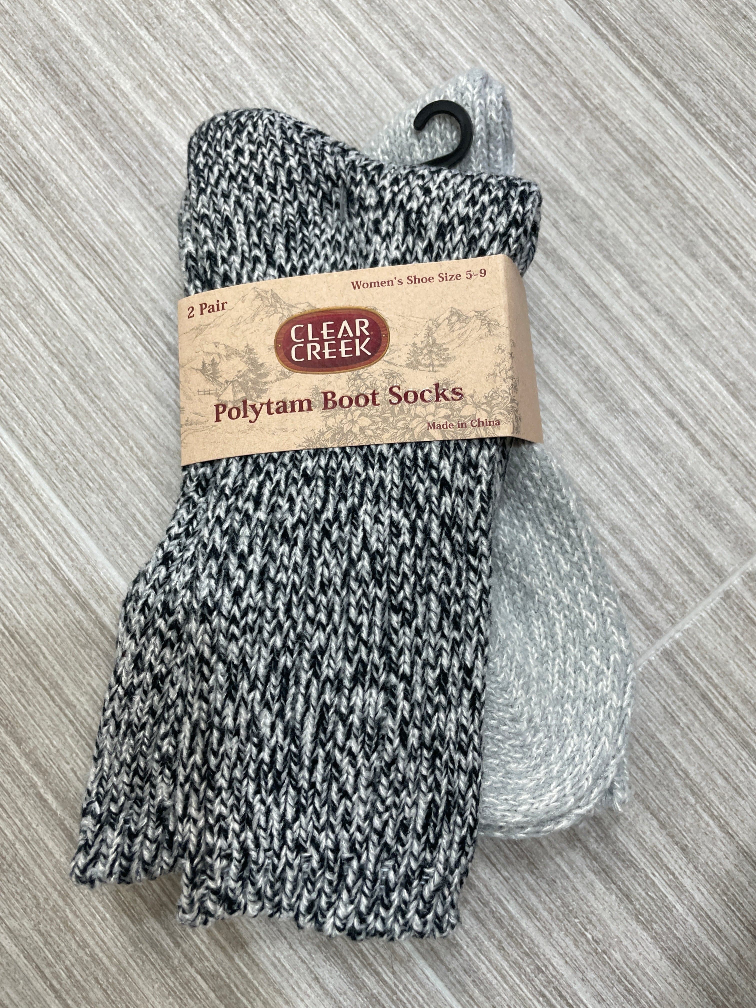 CC Black Marled 2 Pack Boot Sock