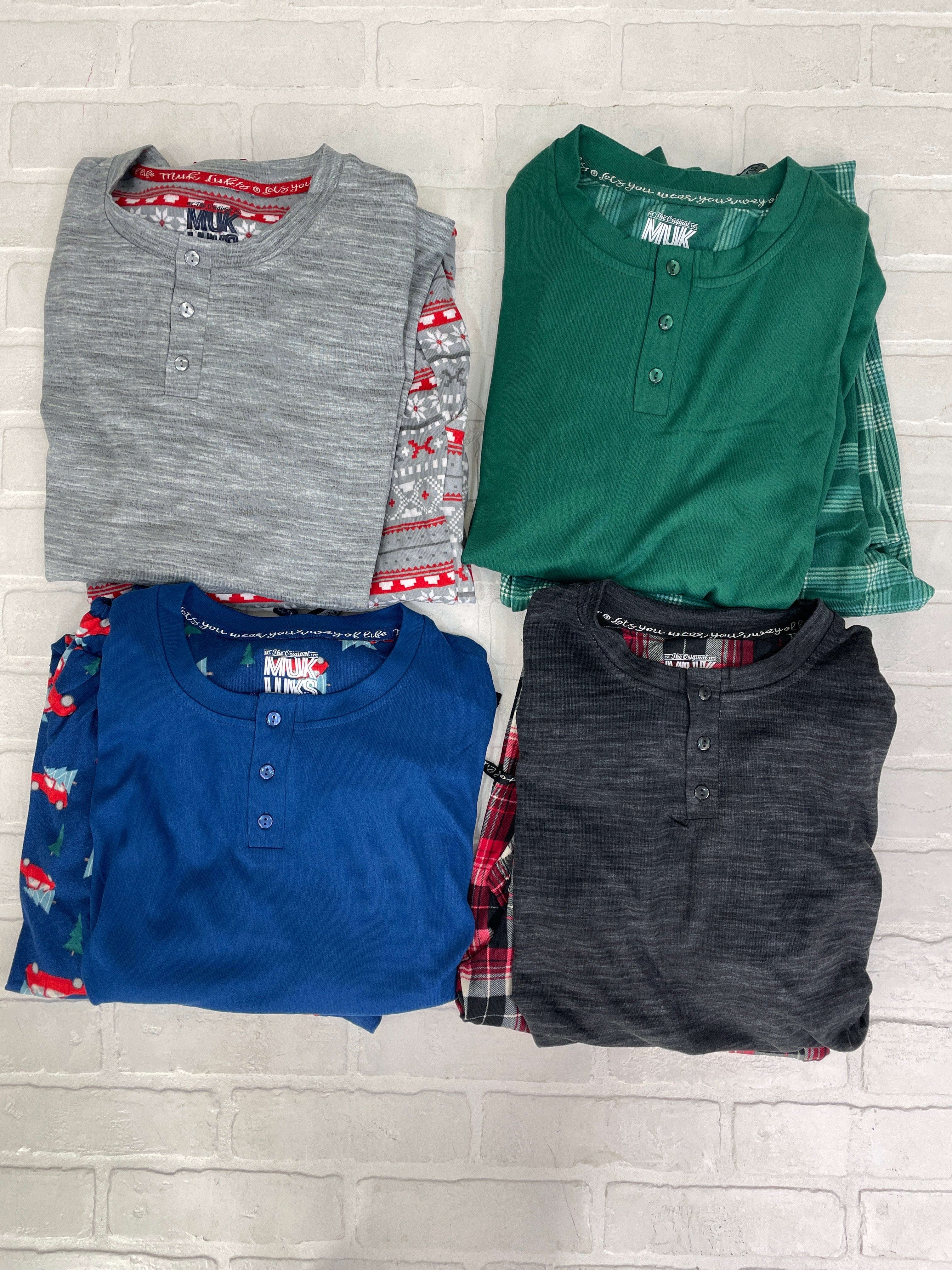 Assorted Men's Holiday Muk Luk Pajama Set