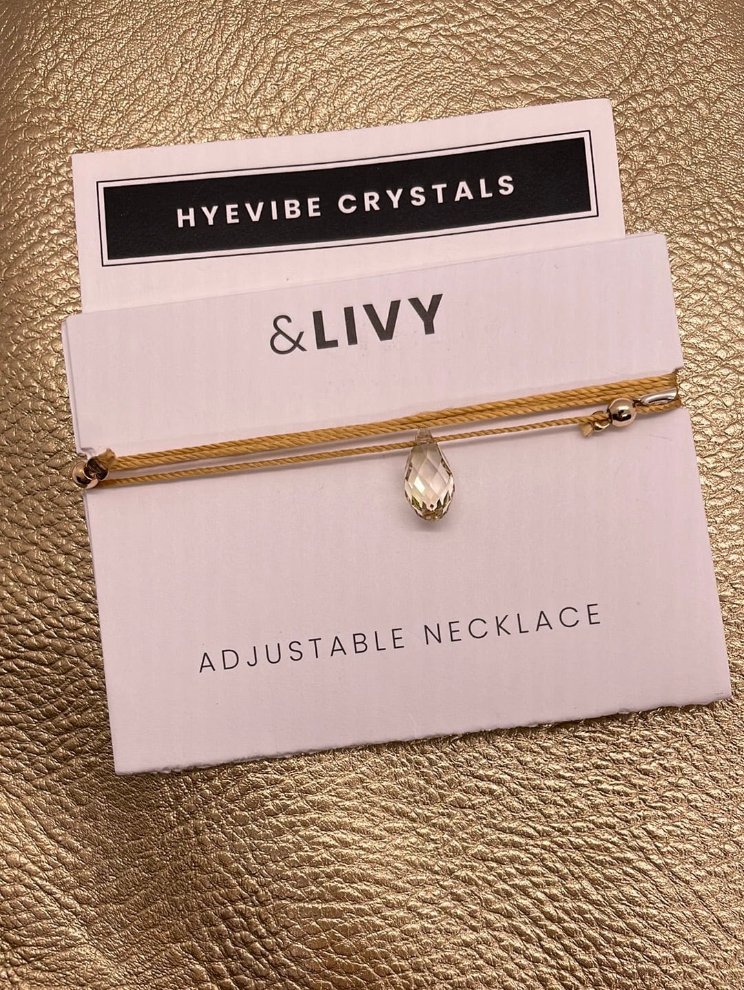 Hyevibe Crystal Slider - Gr Luminous on Gold