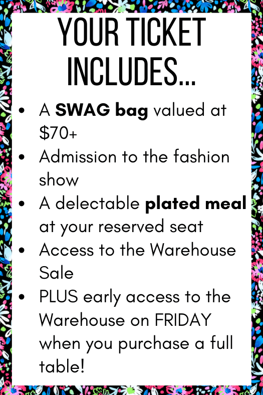 Spring Fashion Show 2024 1:30 PM SHOW - Individual Ticket Sales