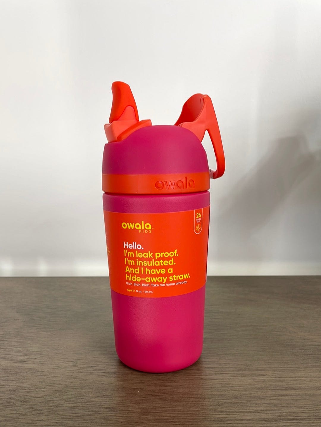 Pink Owala Kids' Stainless Steel Flip 14oz