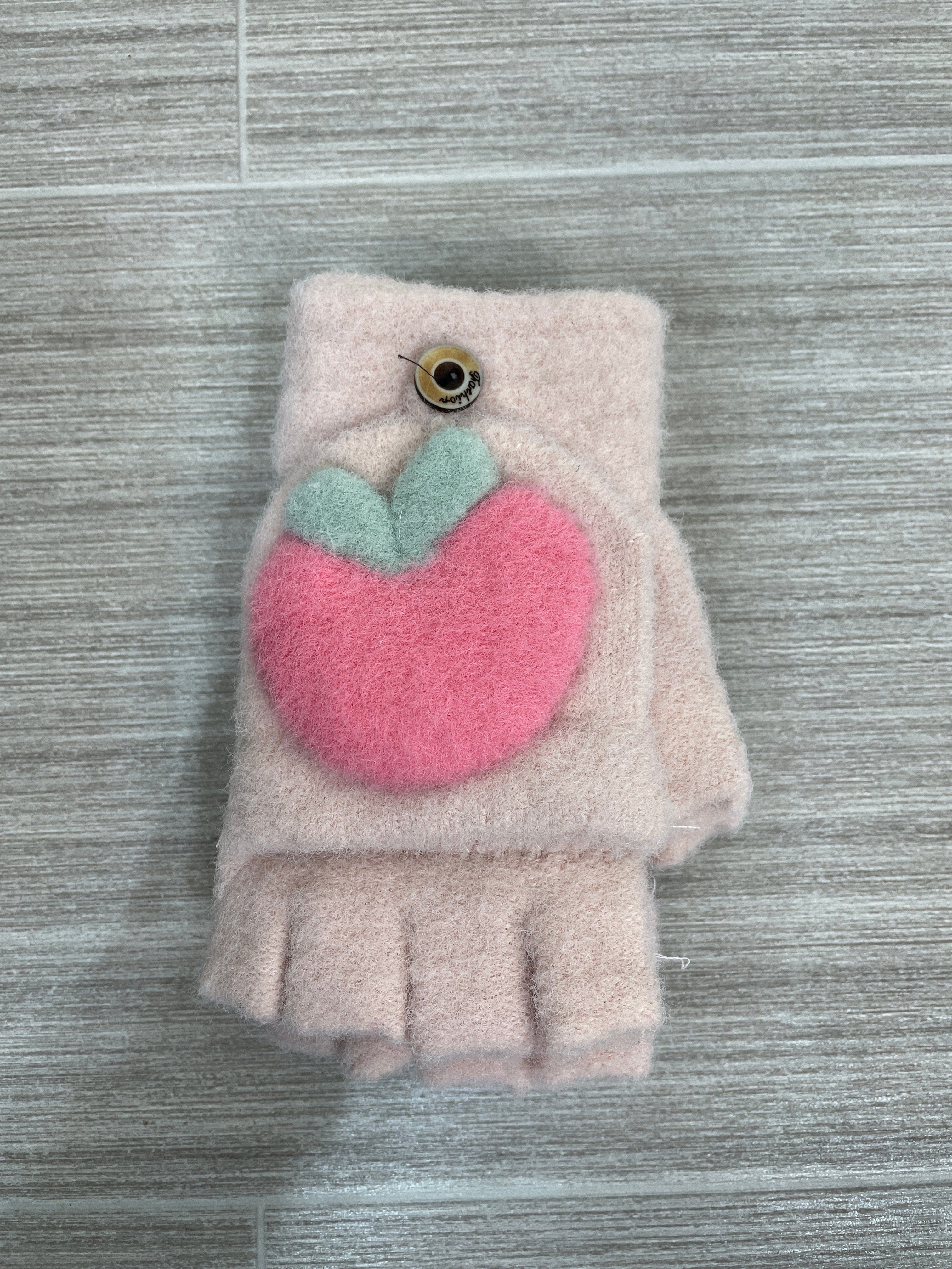 Kid's Light Pink Fruit Glove/Mitten
