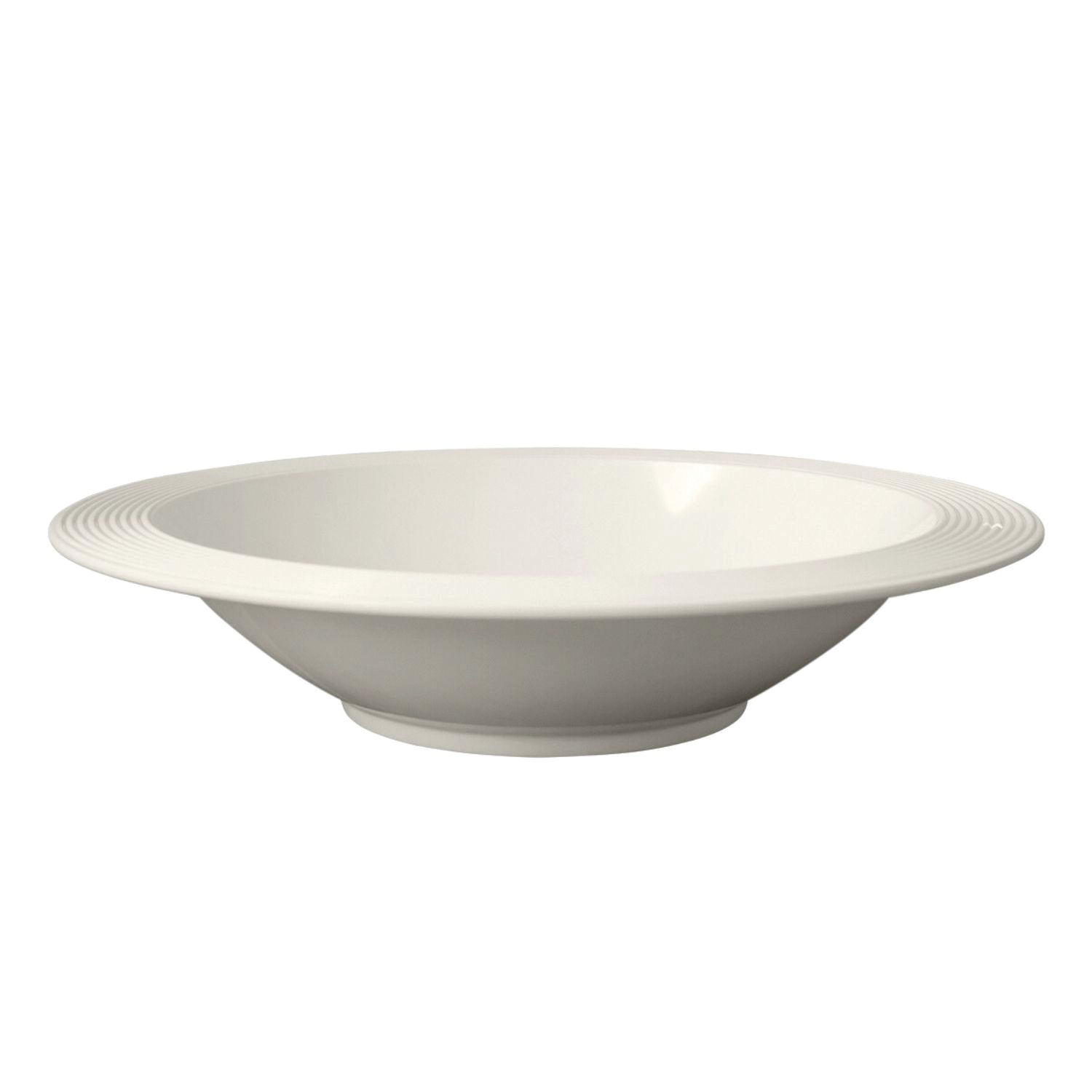 Melamine Shallow Bowl Pinstripes