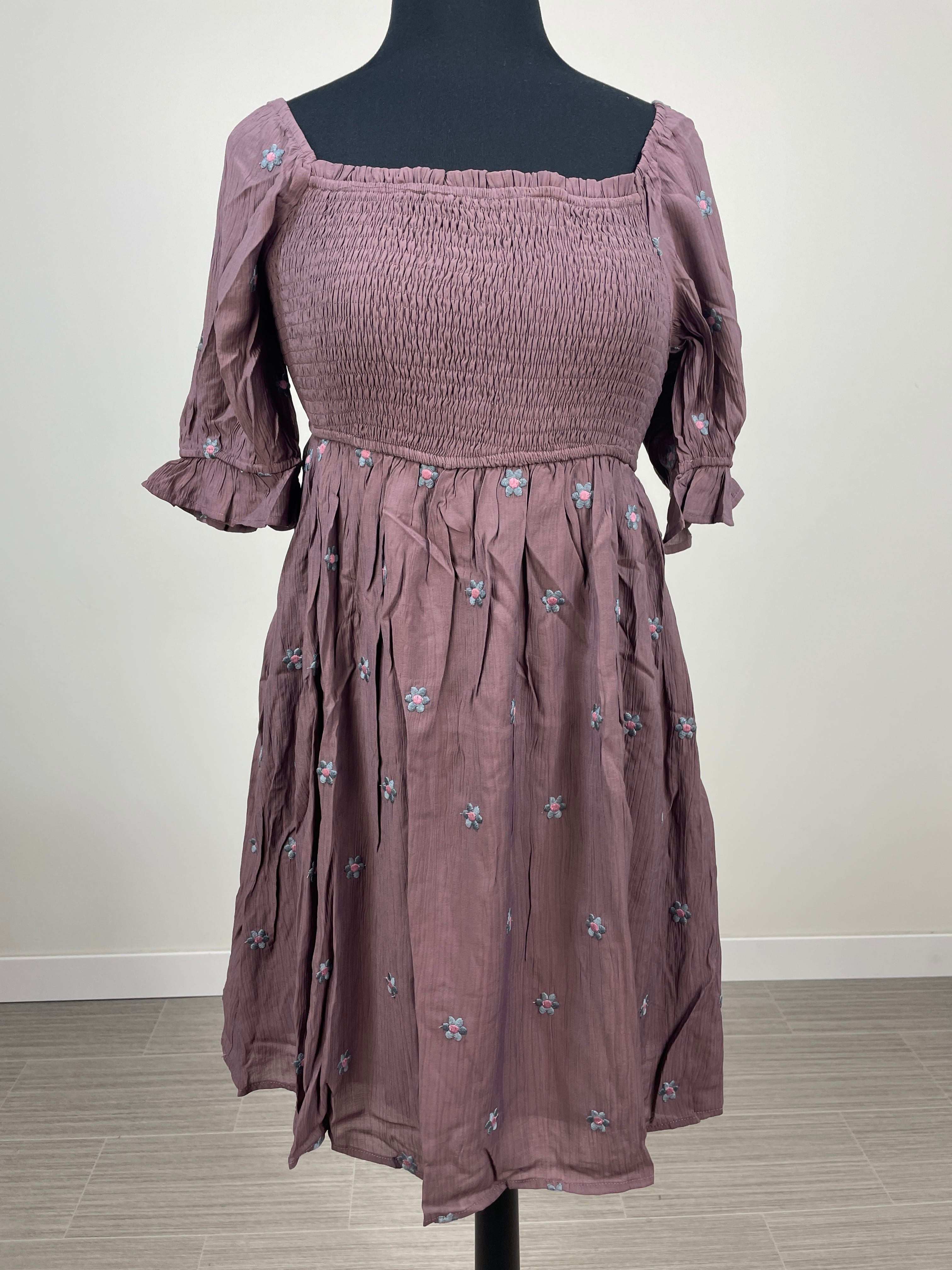 Eggplant Daisy Dress