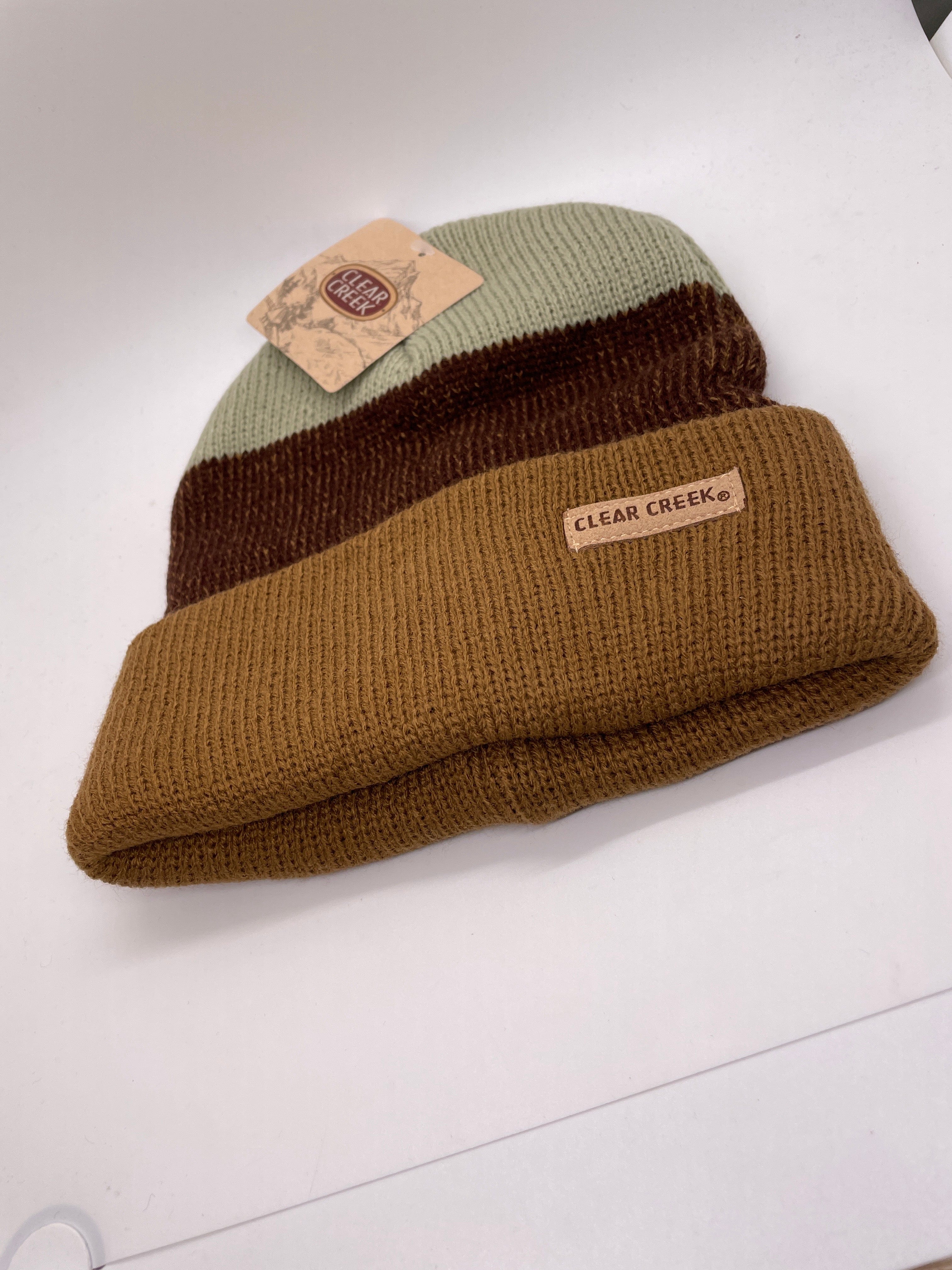 CC Brown Tri-Color Cuffed Hat