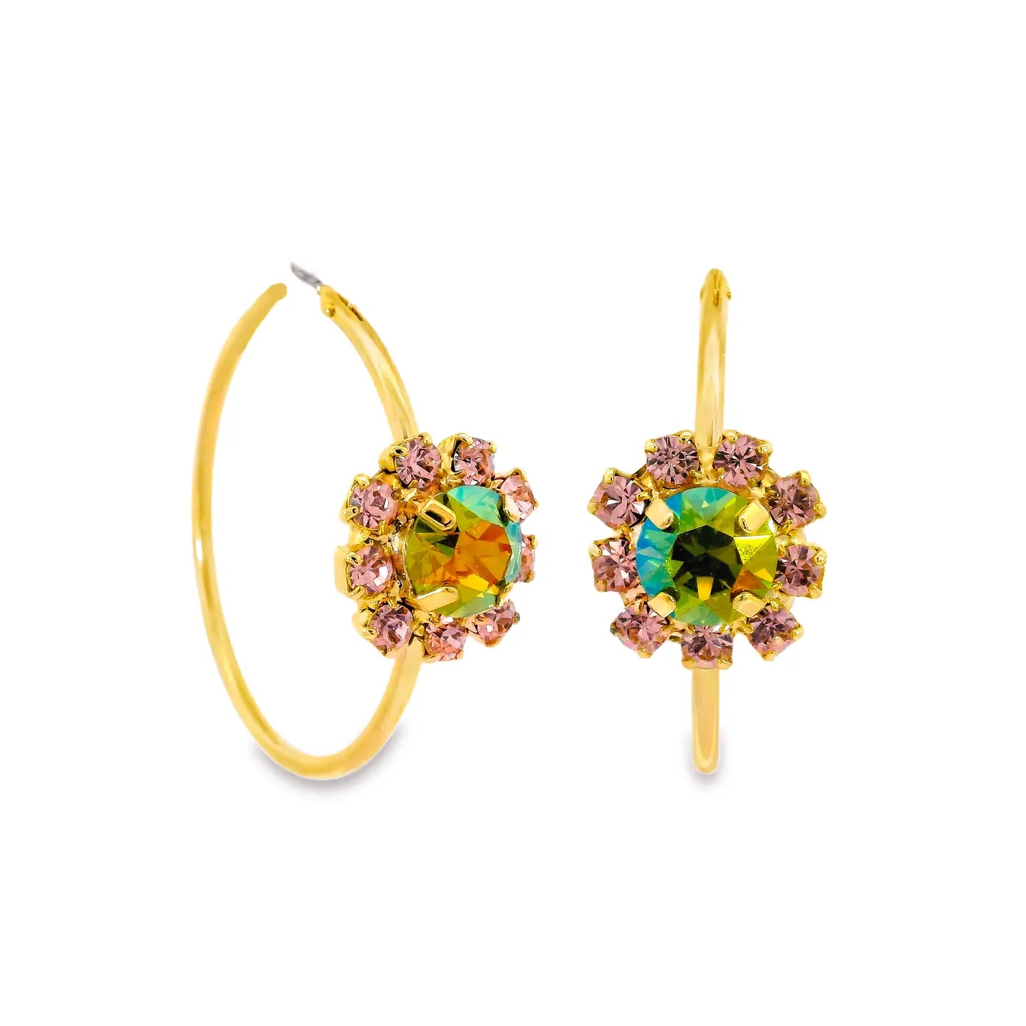 Mini Bianca Hoops: Light Rose