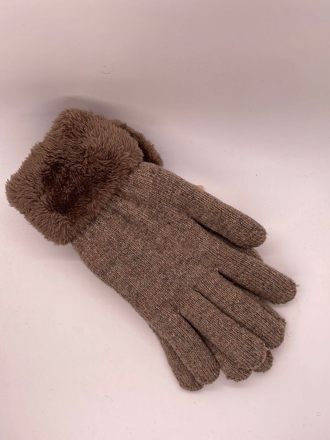 CC Brown Ladies Sherpa Lined Glove in