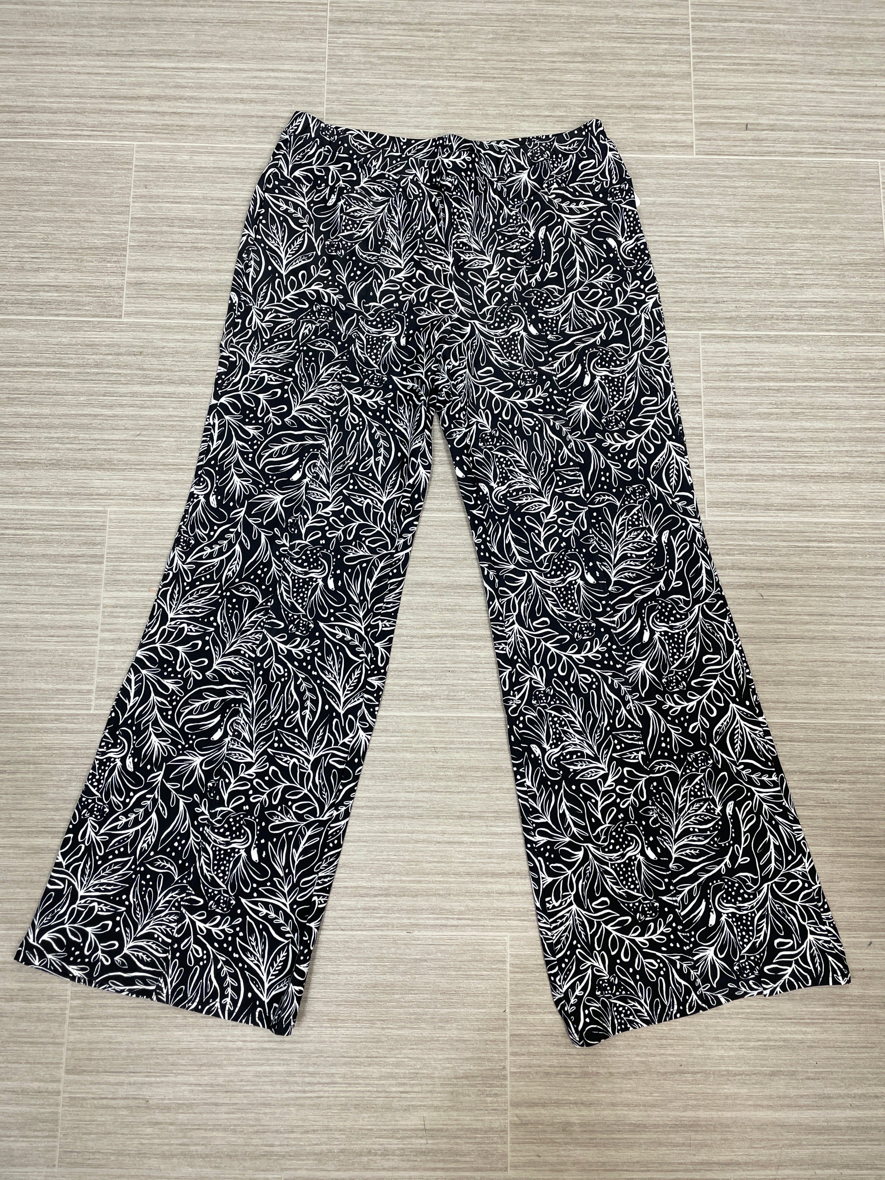 Black & White Mercedes Wide Leg Pant