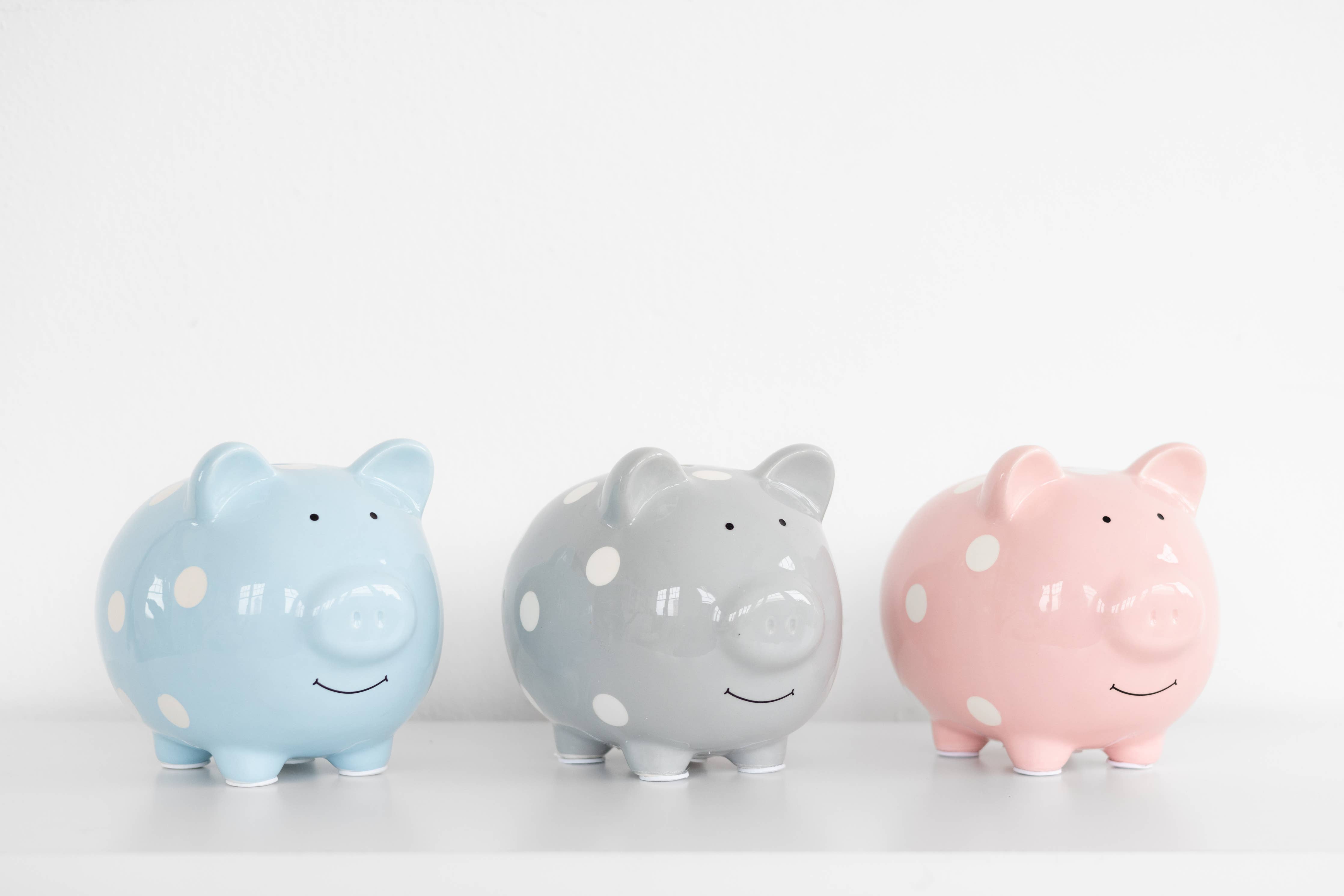 Polka Dot Piggy Bank: Pink