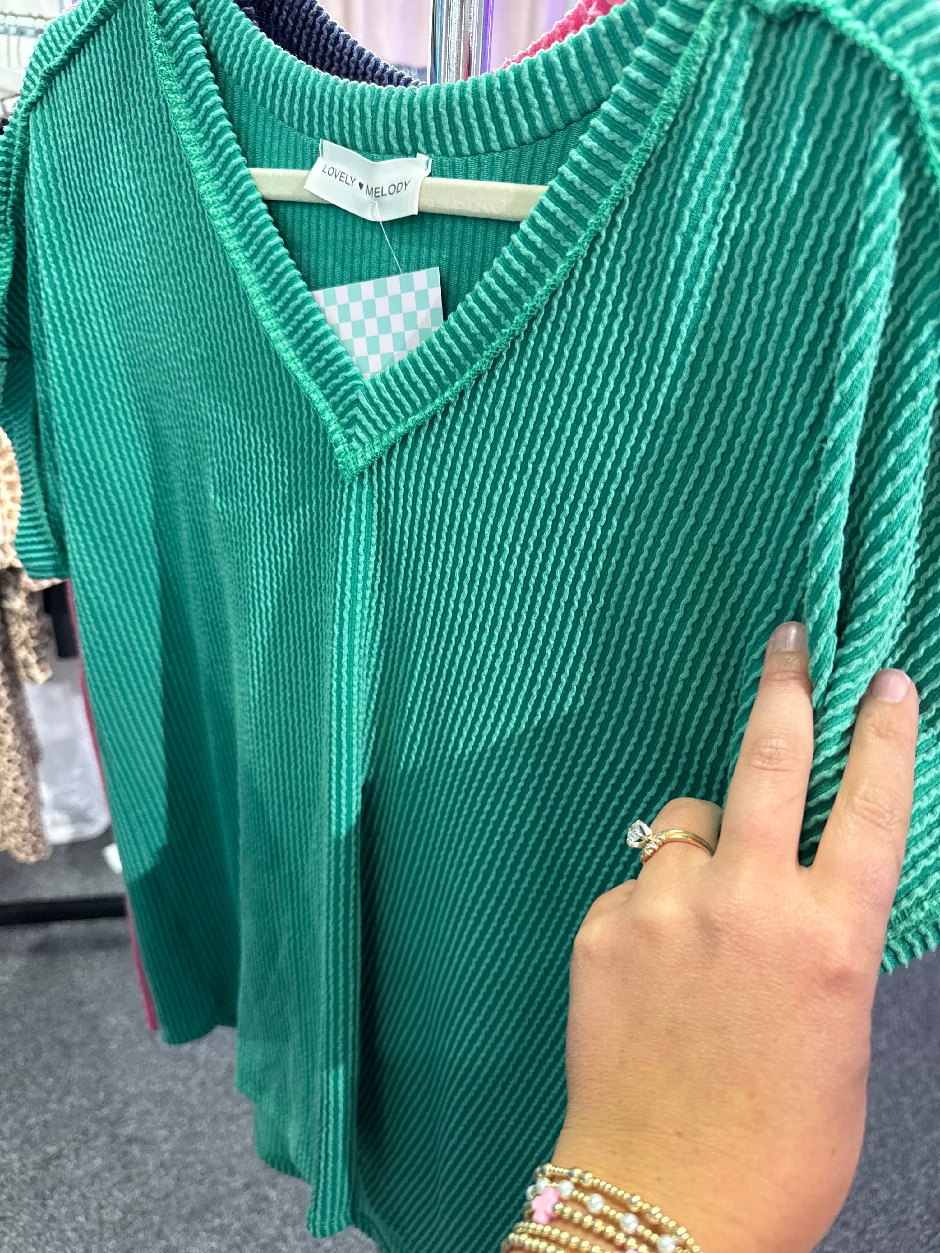 Kelly Green Original Ribbed Top