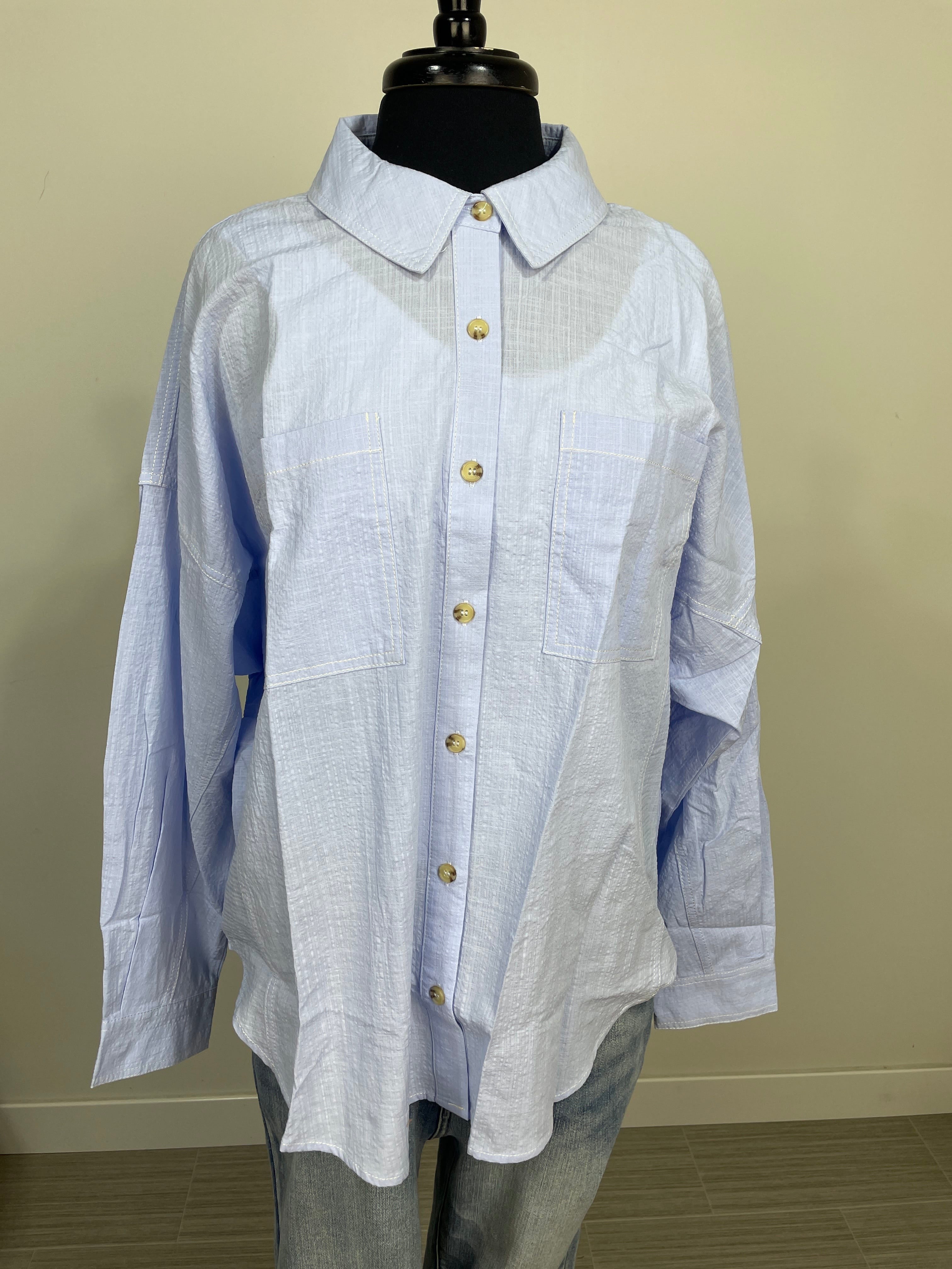 Light Blue Button Up