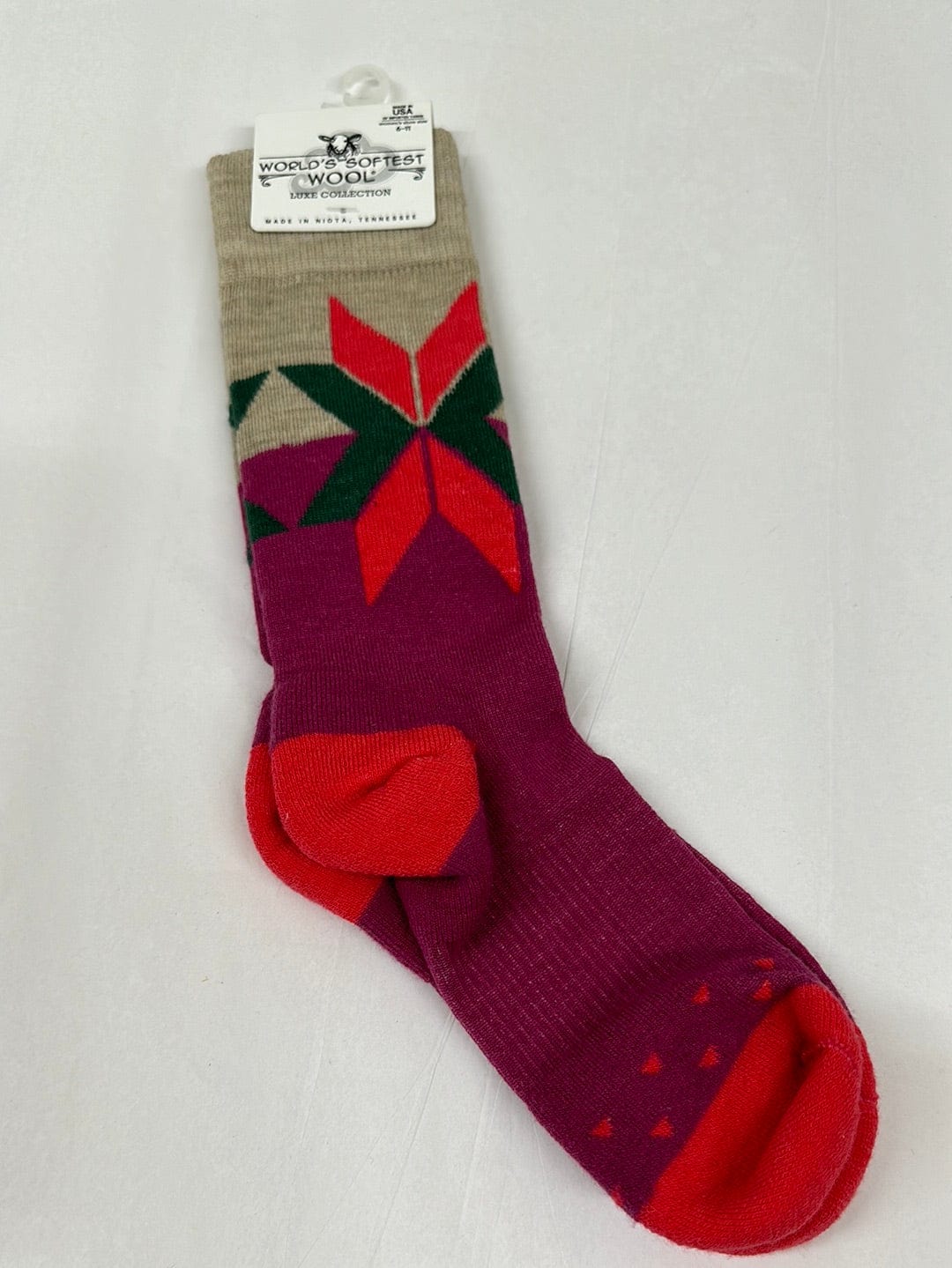 World's Softest Woods Boysenberry Fair Isle
