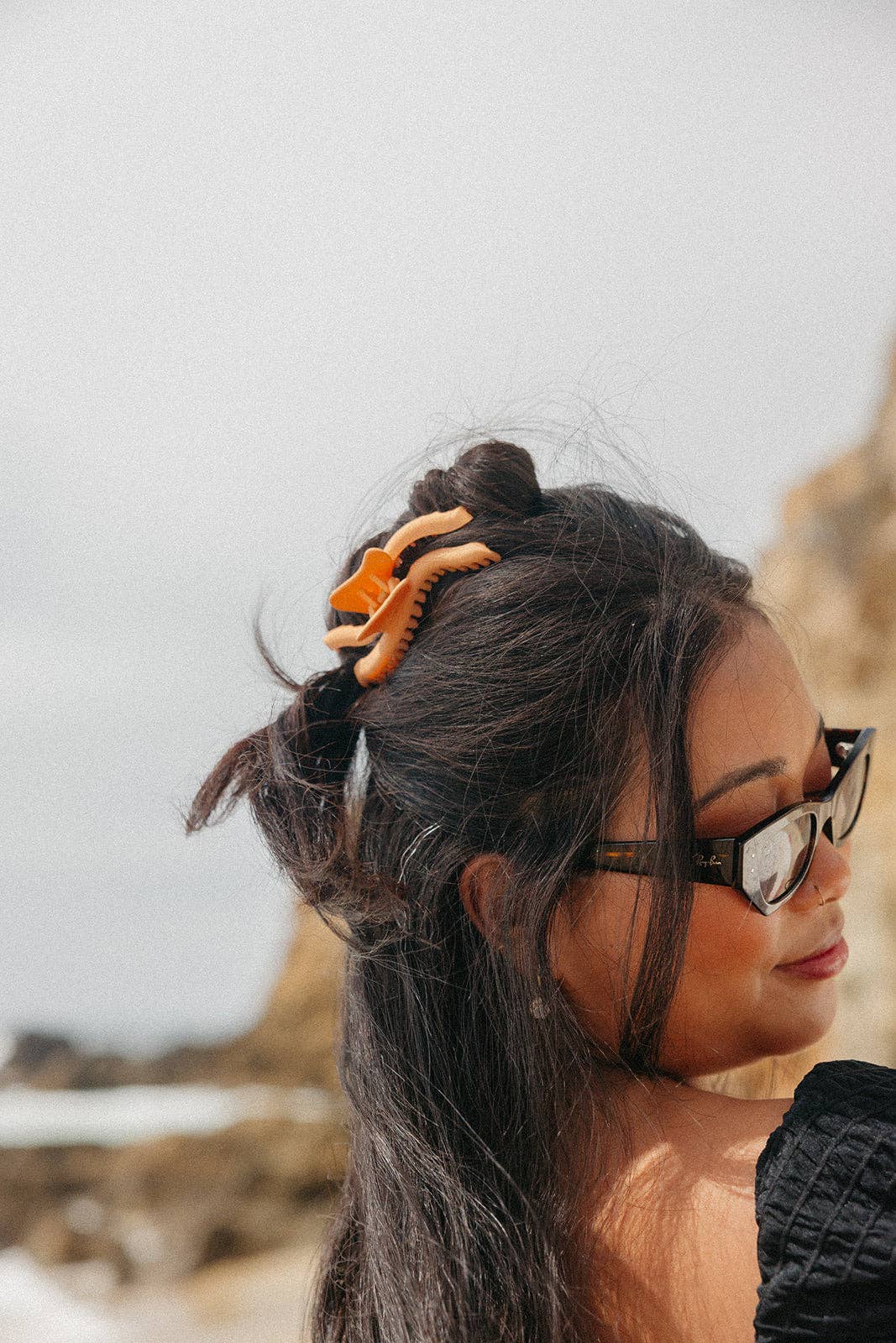 KAXI WAVY MIDI HOLD EVERYTHING CLAW: GREY