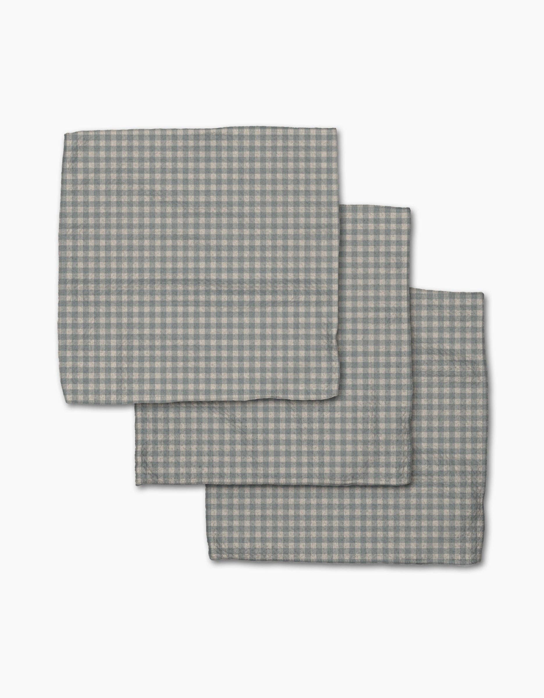 Geometry Tidepool Check Dish Cloth Set