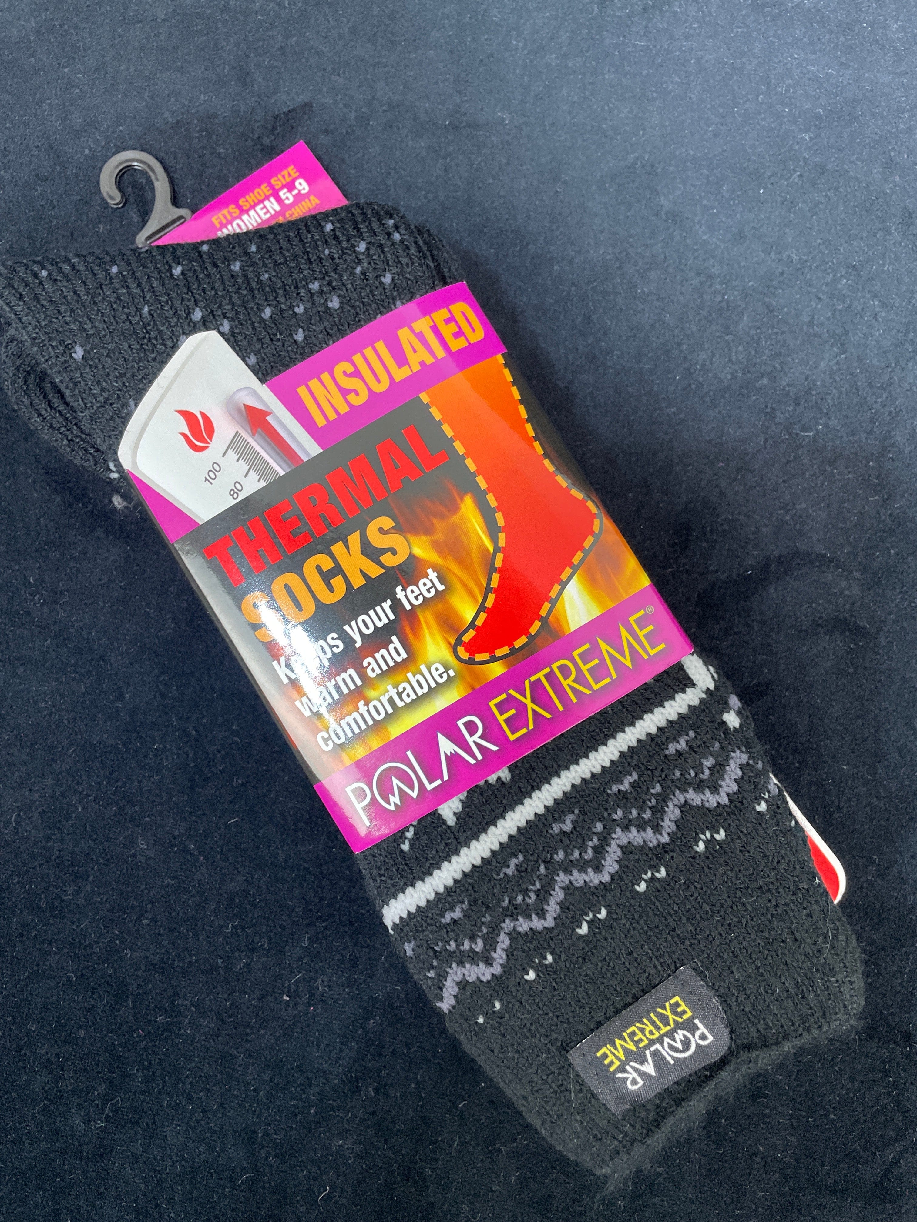 Black Polar Extreme Heat Women's Fairisle Sock