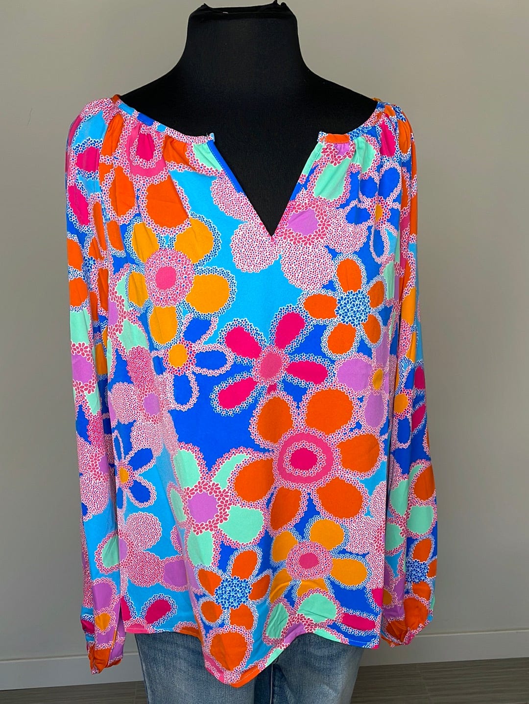 Mod Daisy Colorful Blouse
