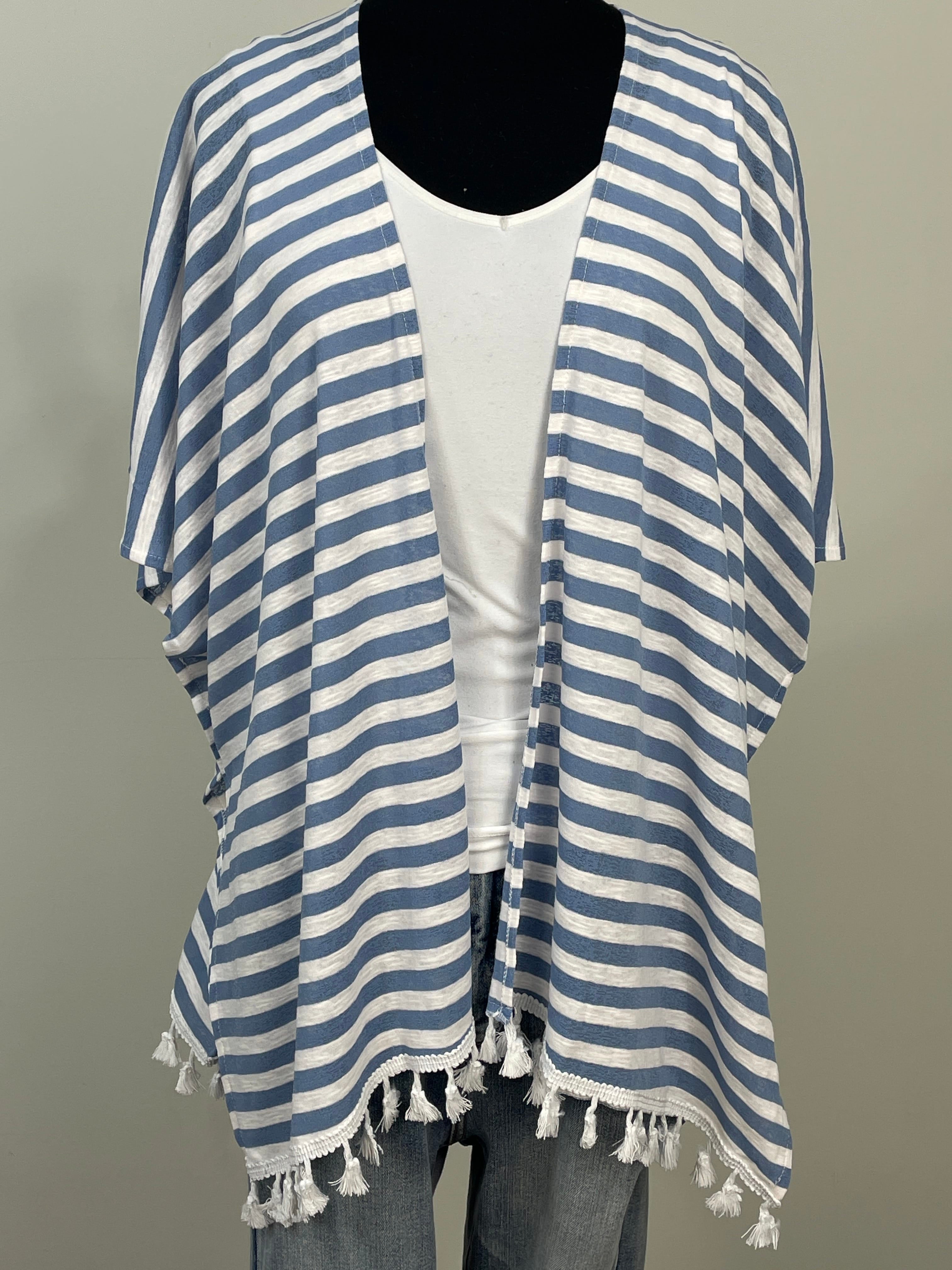 Blue Stripe Kimono