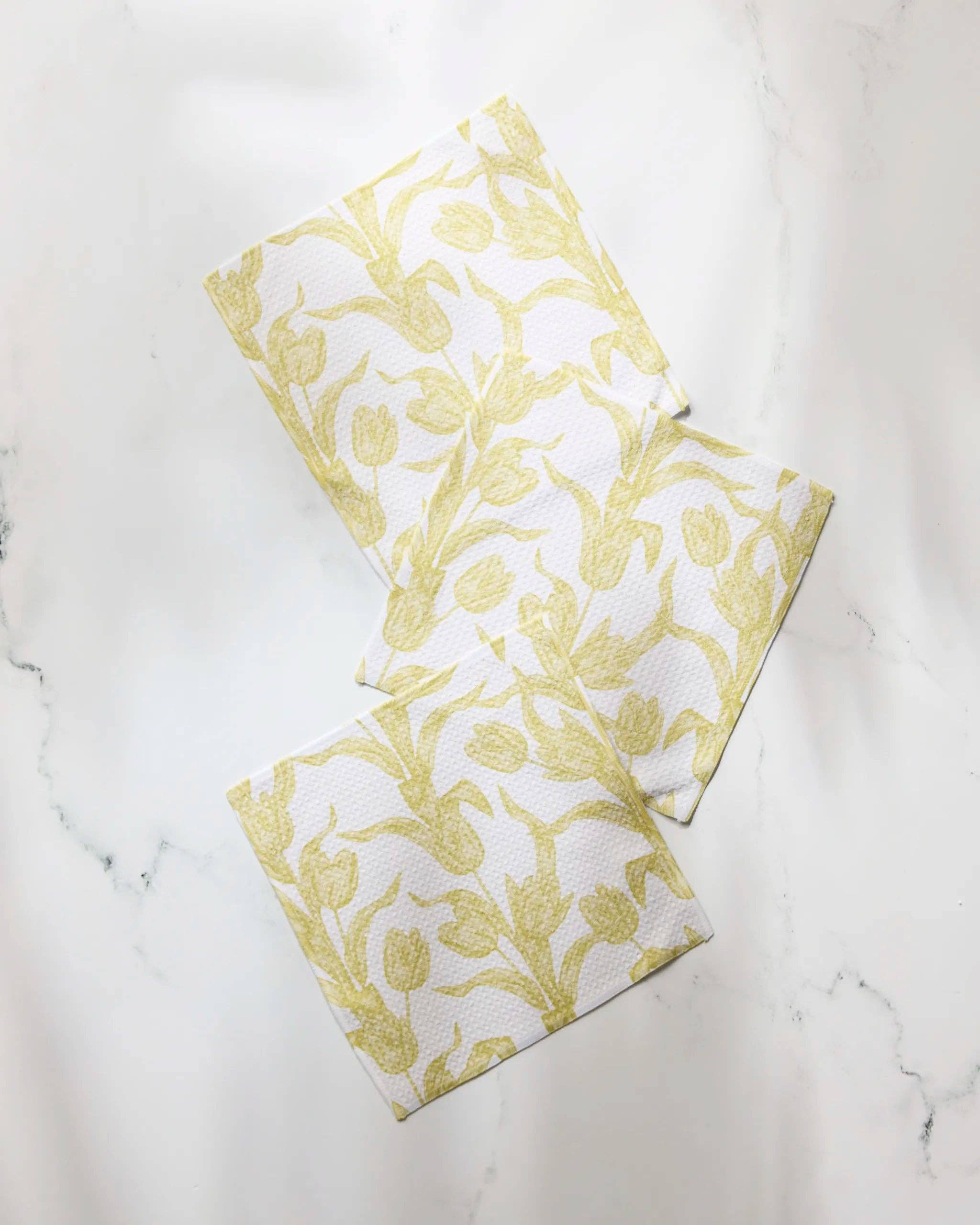 Butter Tulips Dishcloth Set