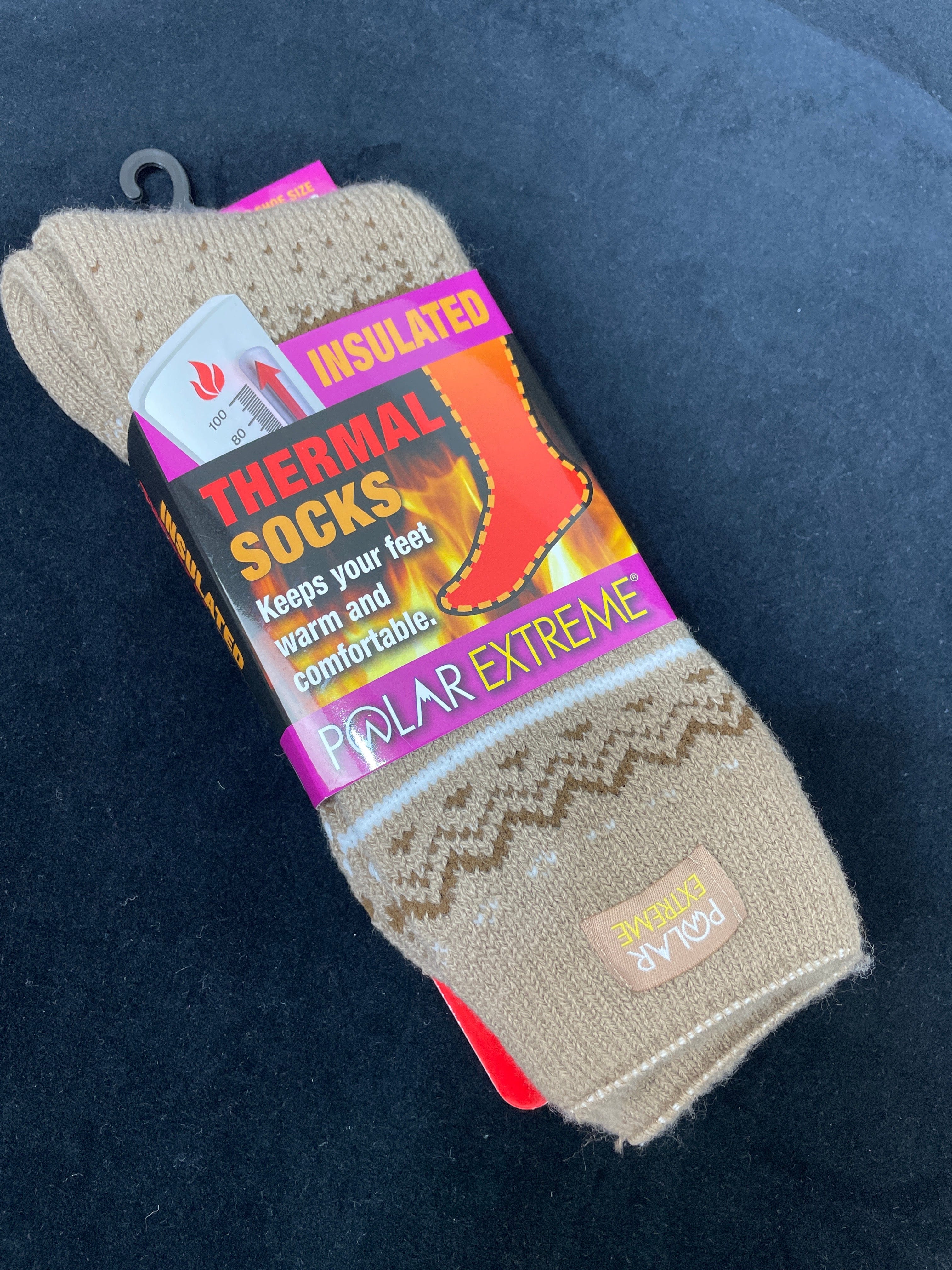 Tan Polar Extreme Heat Women's Fairisle Sock
