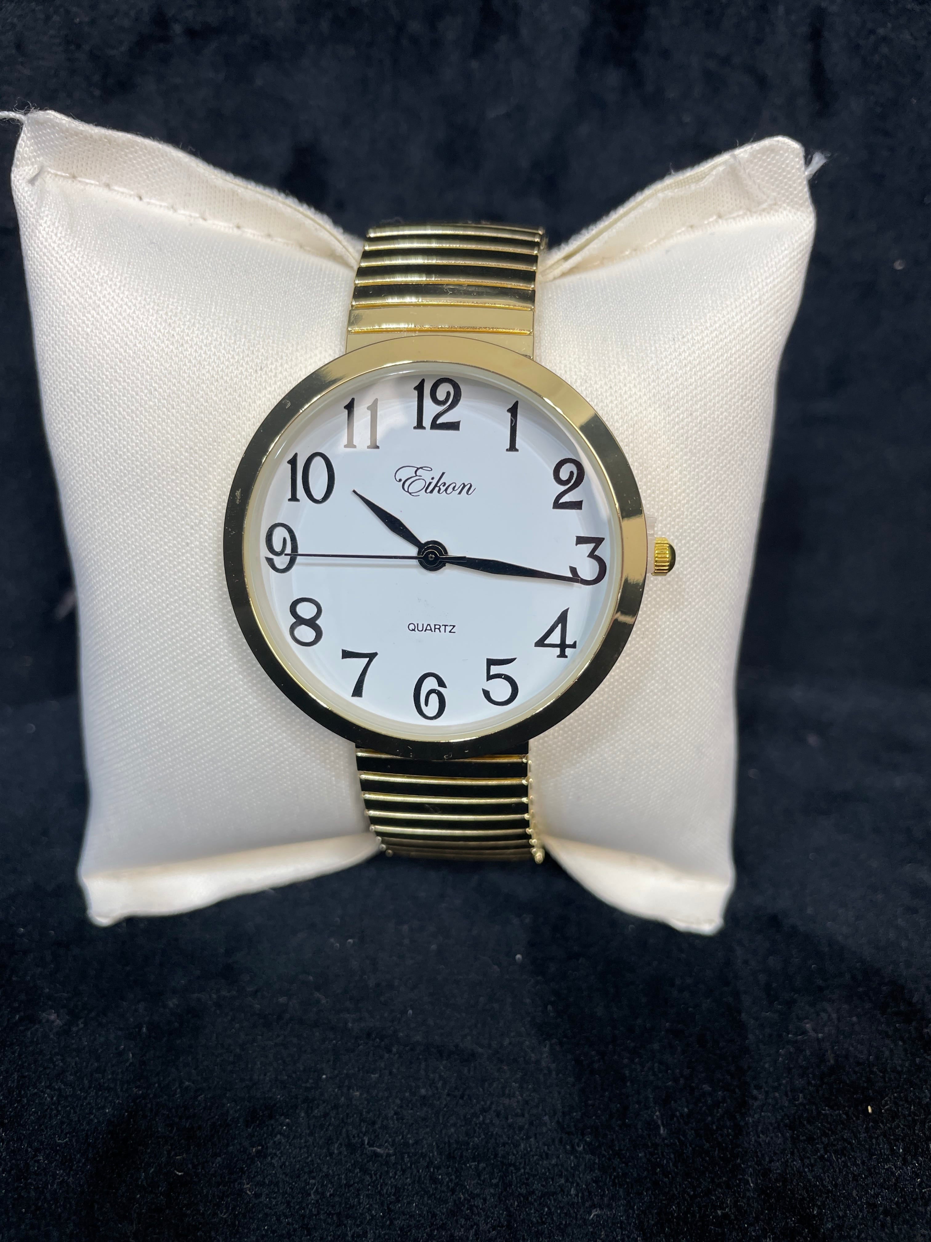 Gold Stretch Band Watch