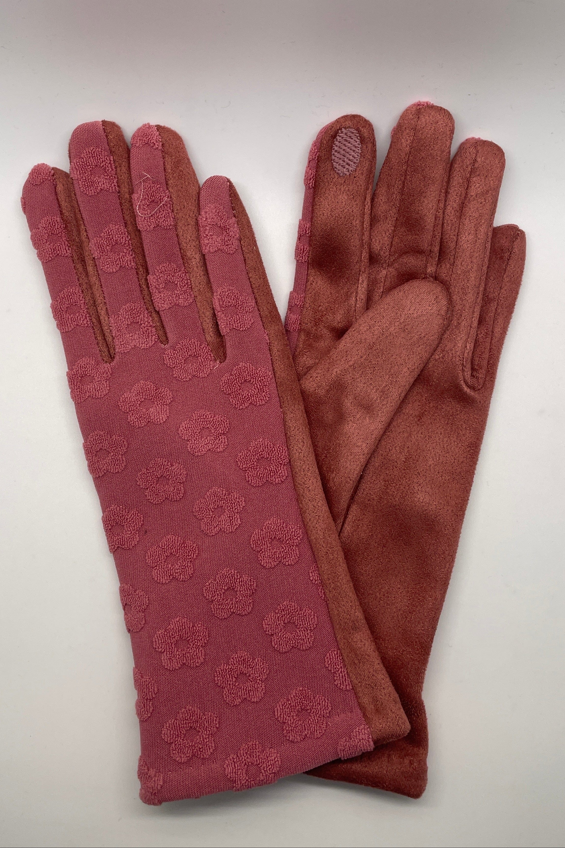 Dusty Rose Petunia Dual Texture Glove
