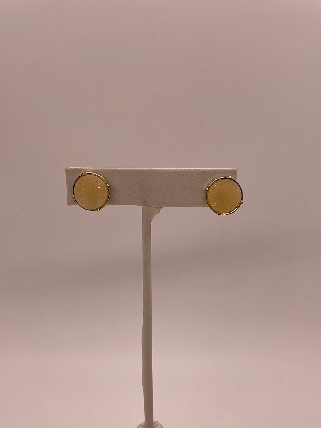 Ivory Druzy Stud Earring