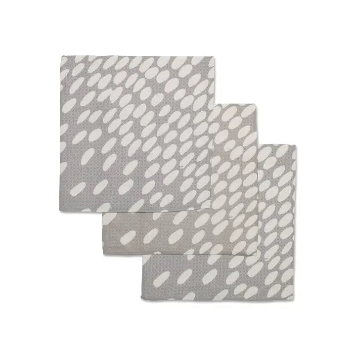 Geometry Spotted Grey Dishcloth Set