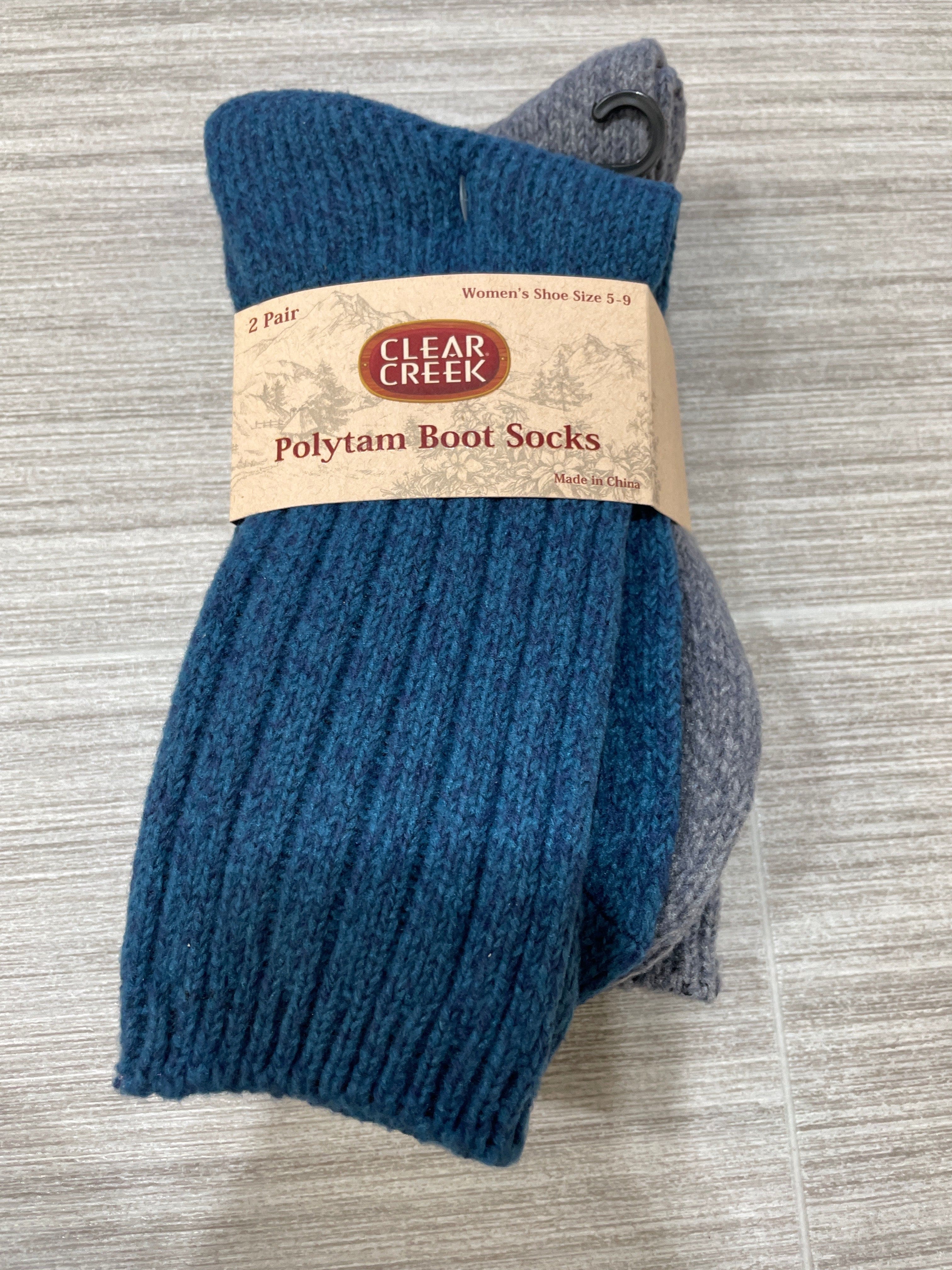 CC Blue Marled 2 Pack Boot Sock