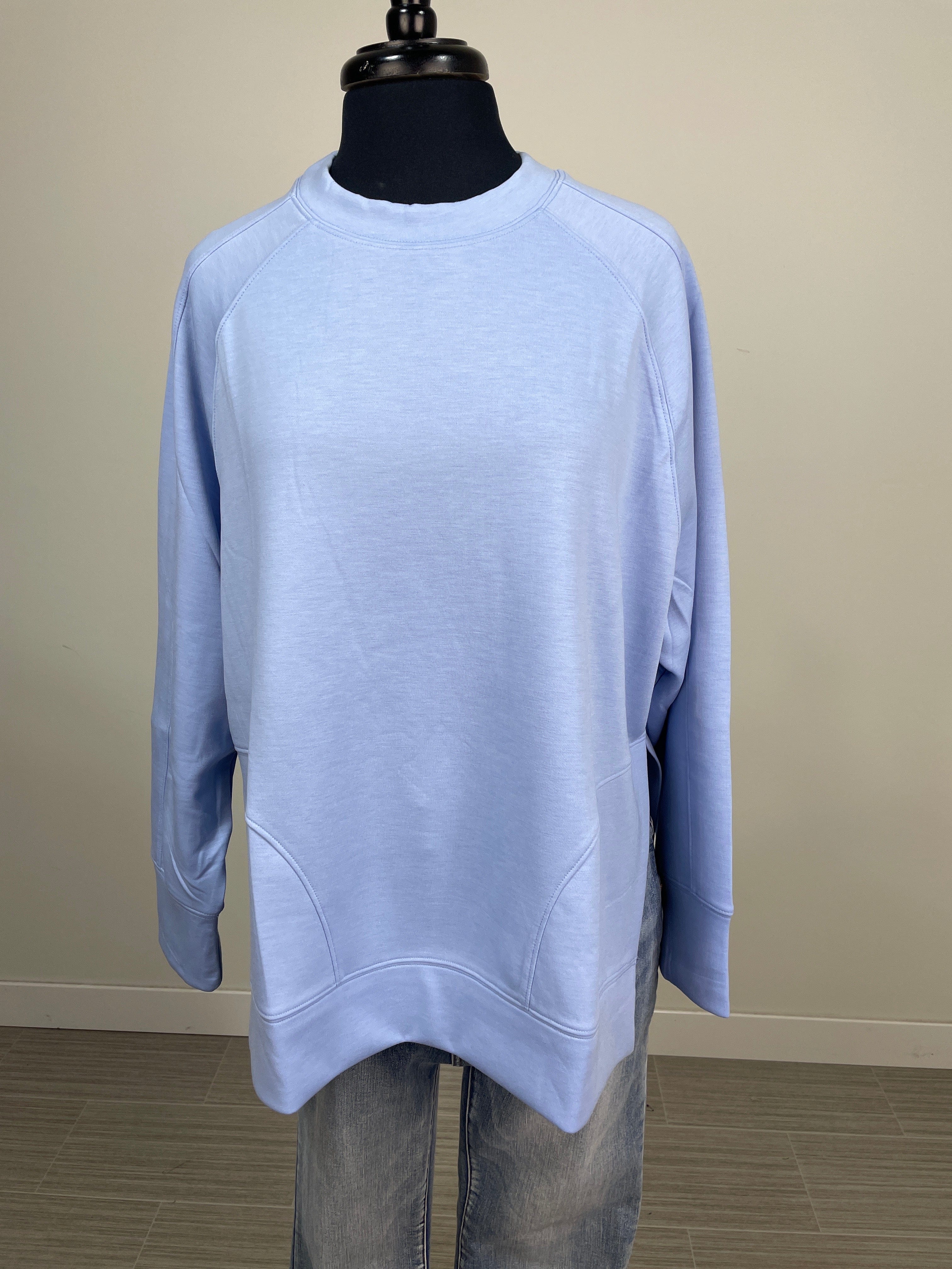 True Blue Scuba Round Neck Pullover