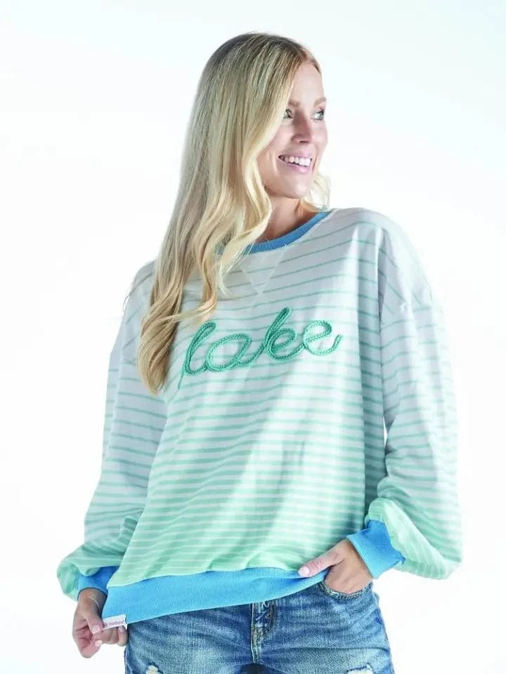 Stripe French Terry Lake Pullover