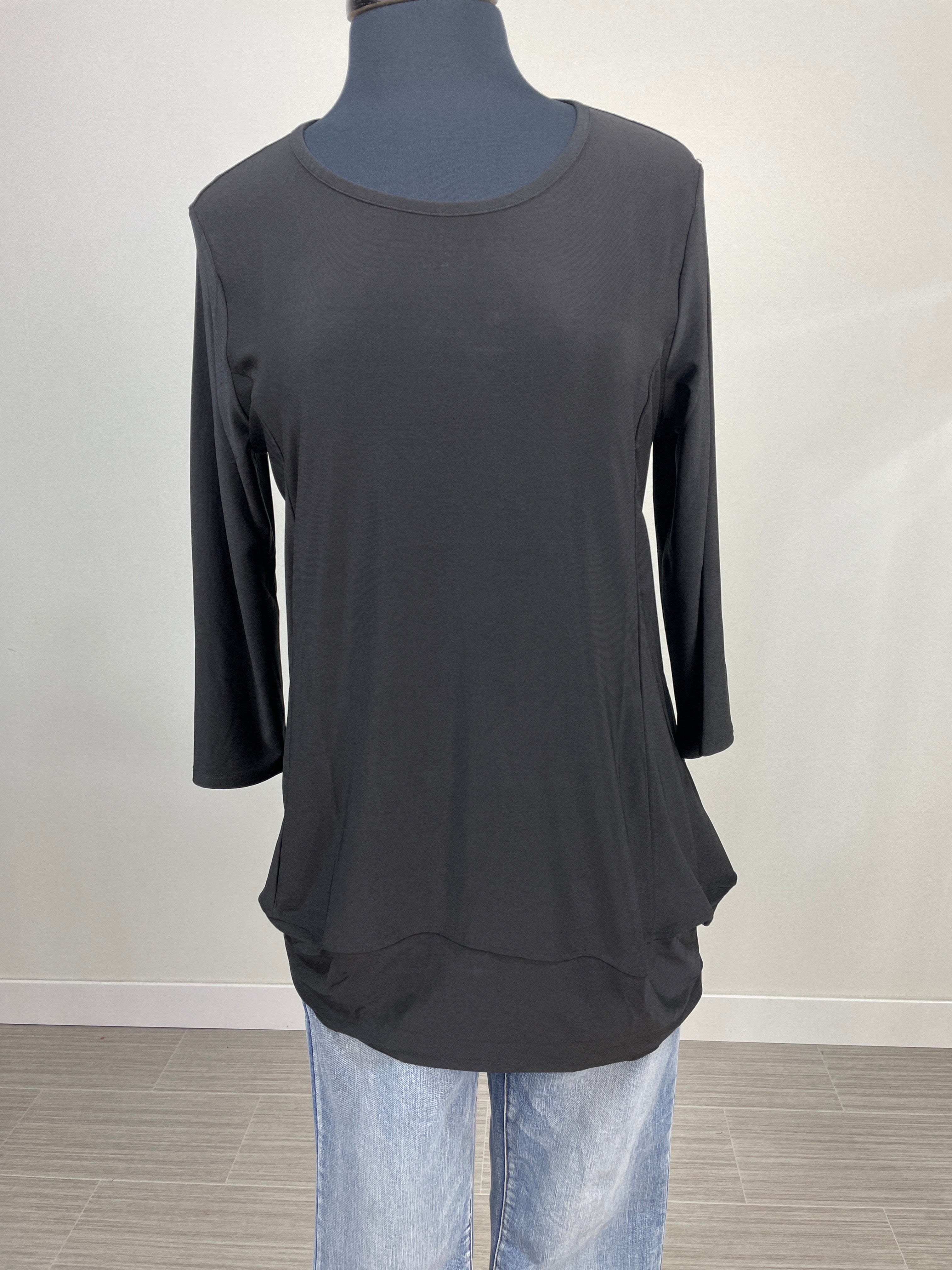 Black Tunic with Zipper Back