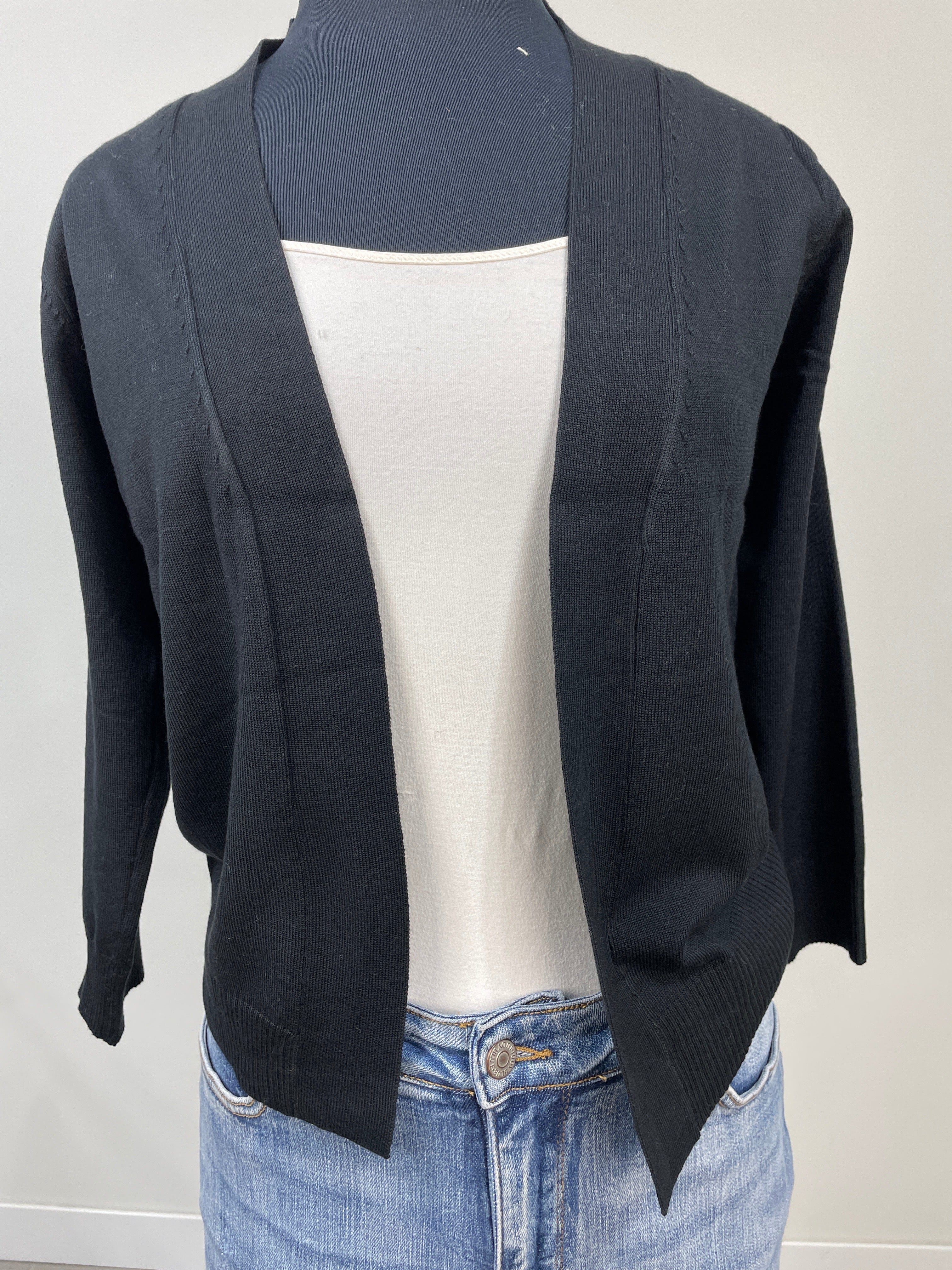 Black Bolero Shrug Cardigan
