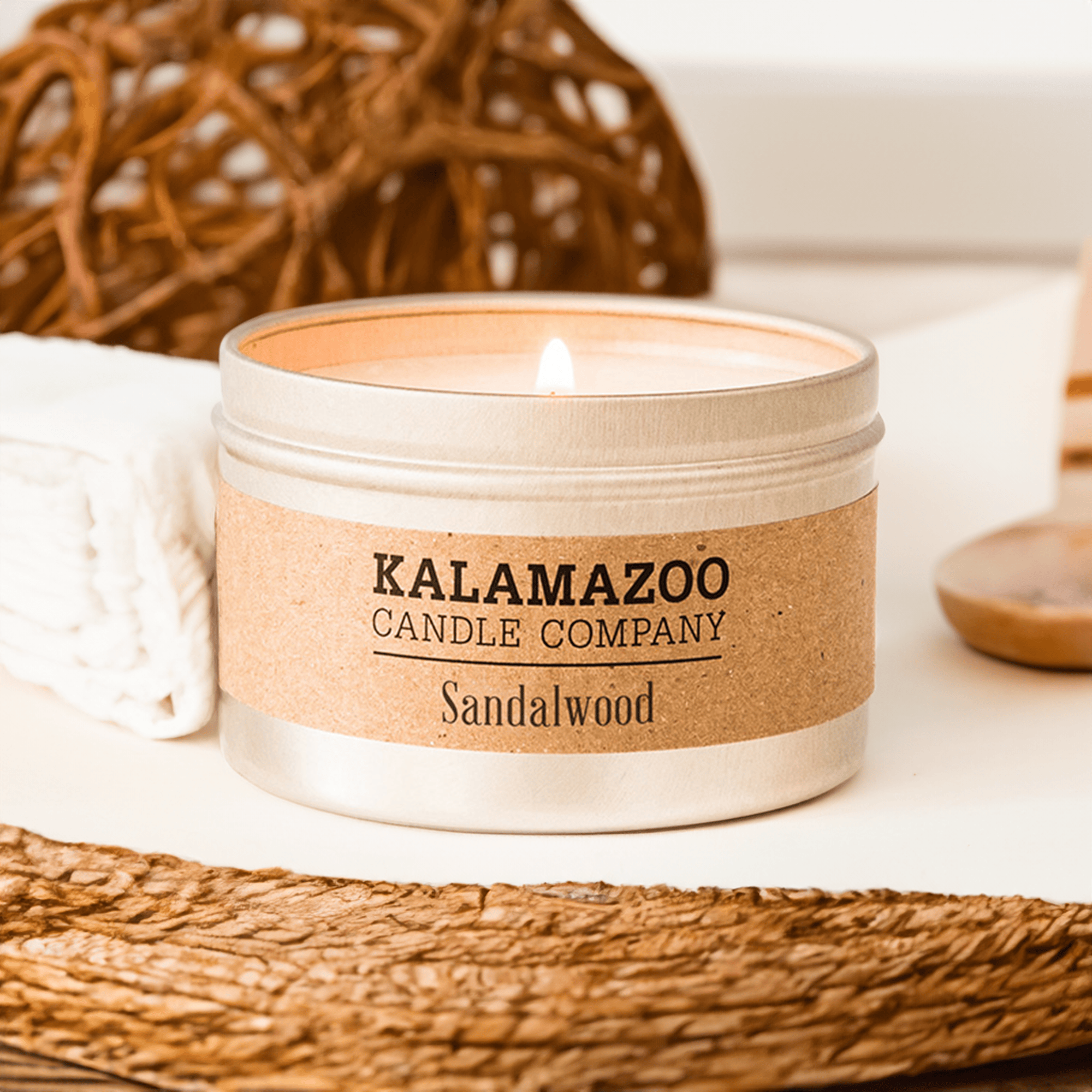 Sandalwood Candle 5oz Tin