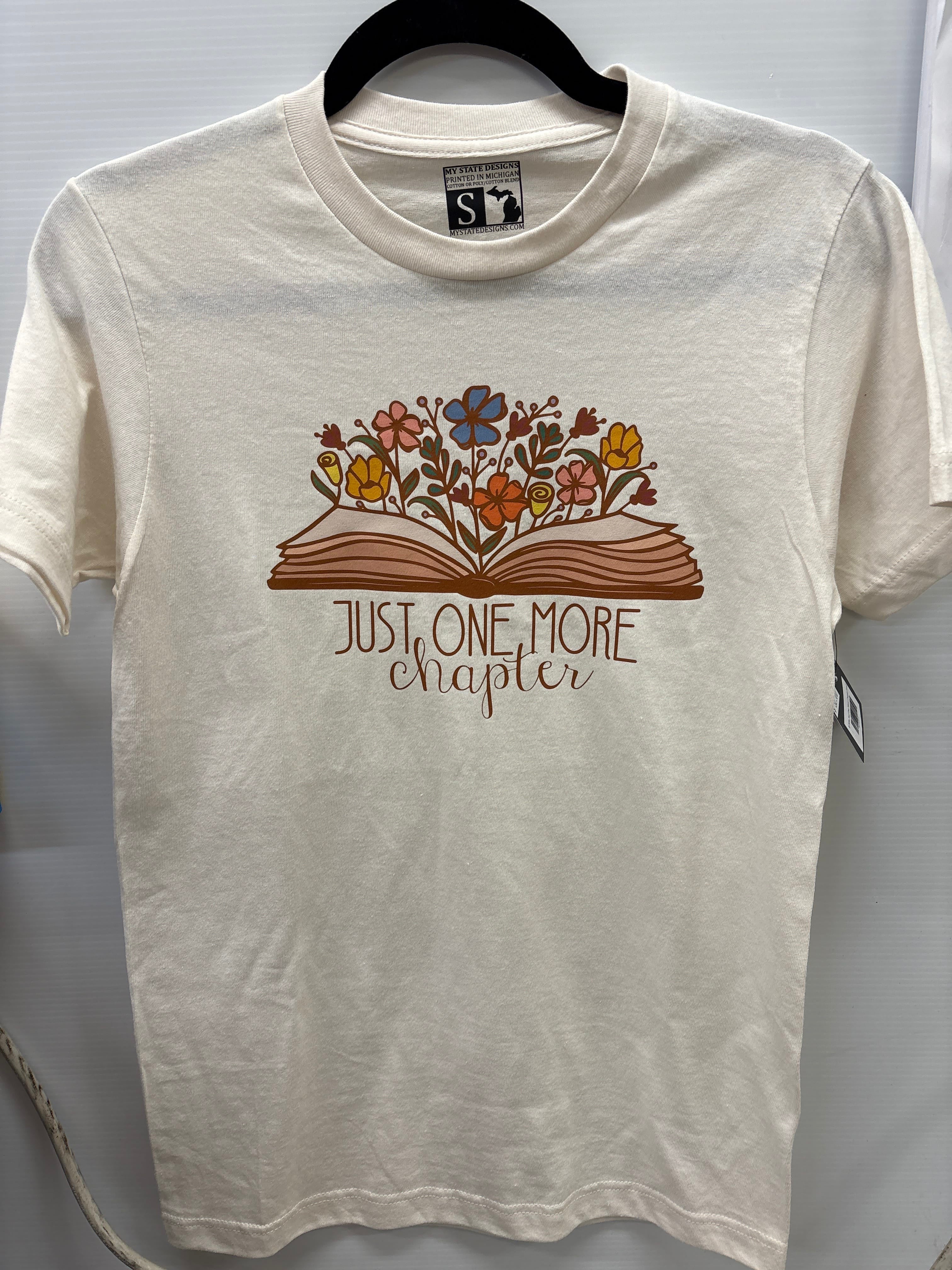 Vintage White Just One More Chapter Tee