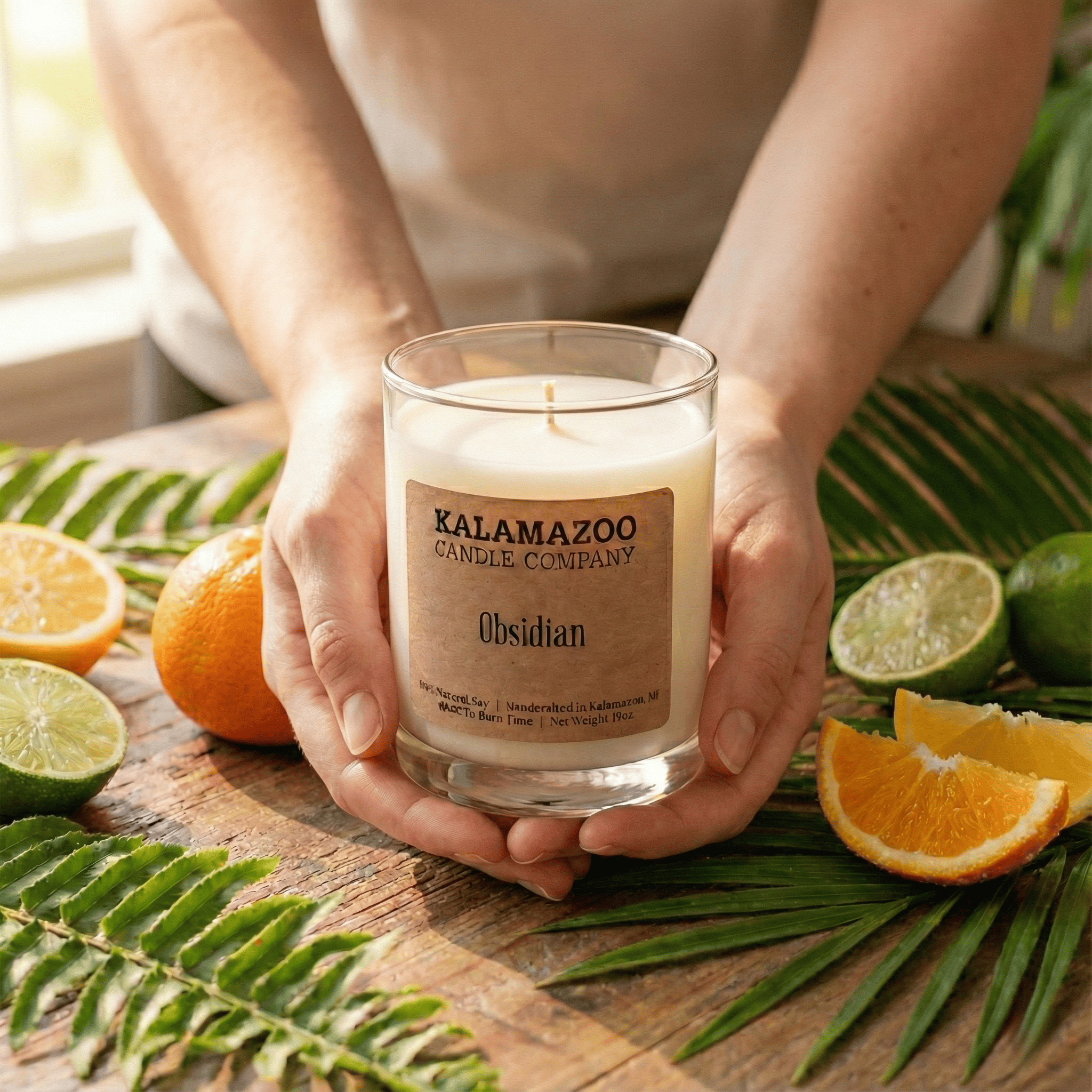Obsidian Soy Candle 10oz - Hand-Poured Michigan