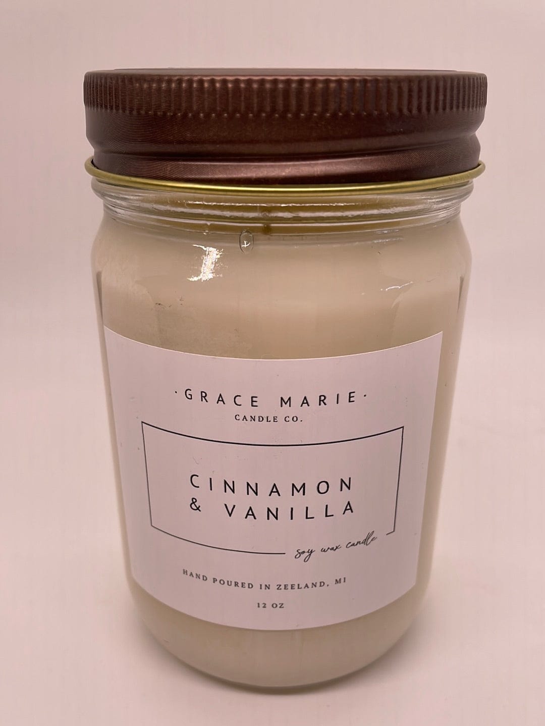 12oz Cinnamon & Vanilla Candle