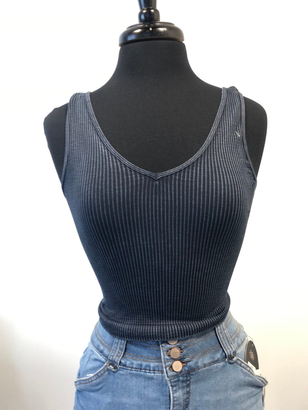 Denim Vintage Reversible Crop Top